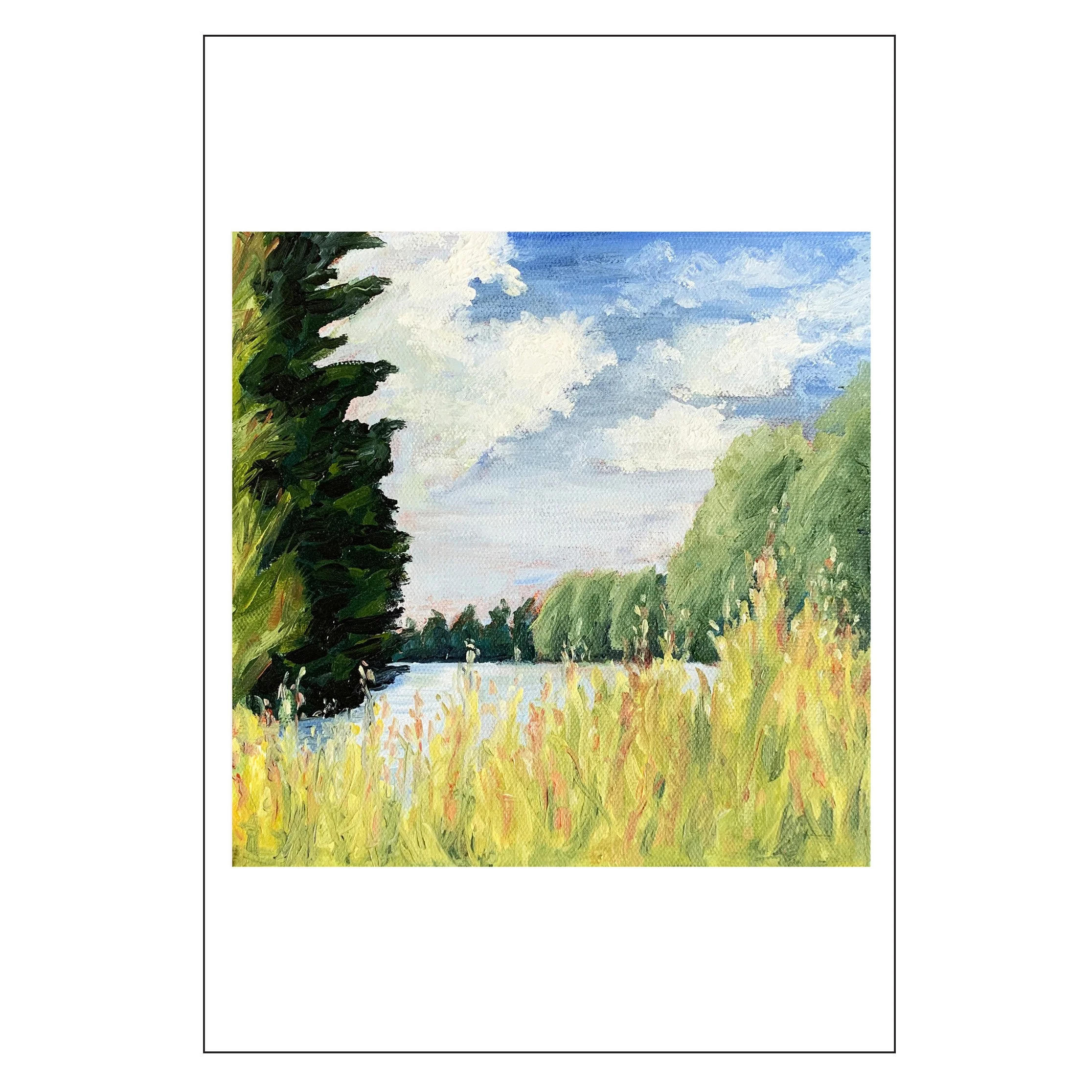 'Bay in Mid-Summer' | Original Oil painting