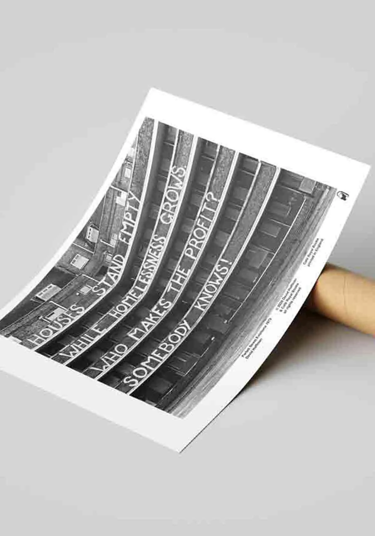 David Hoffman — Parfett Street Evictions 1973 A3 Print