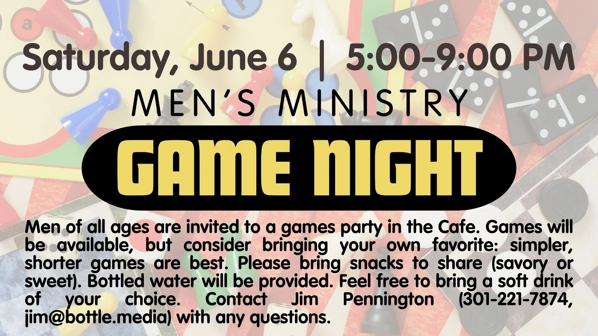 Men's Ministry Game Night