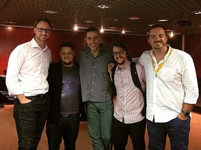 Helio Moreira, Fernando Souza, Bruno Pompeu, Aziz Camali e Marcos Hiller. Fotografia : Marcos Hiller / Brand Thinkers