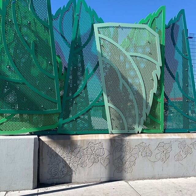 Metal Leaves in downtown Reno NV