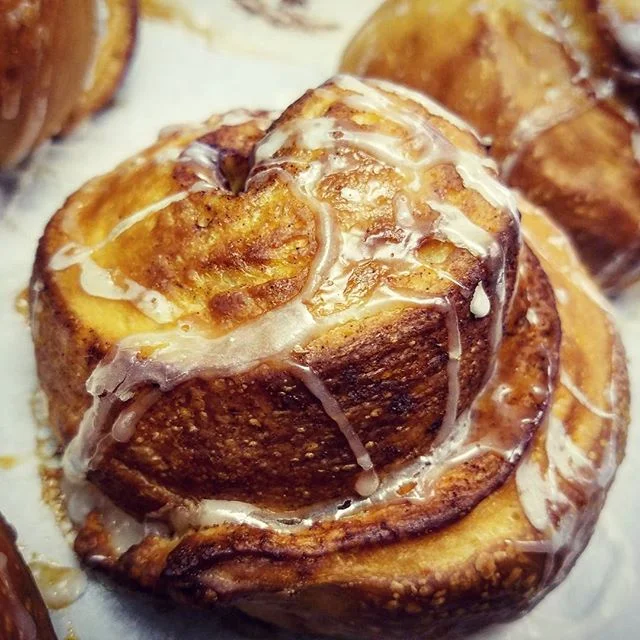 Fresh Cinnamon Rolls are a VIP Treat and Sweet delight!!! Stop in from 5am-3pm Monday though Saturday for some delicious baked goods! #baking #cinnamonrolls #bakery #bakedgoods #eatlocal #viptreatsandsweets #localgrinds #bakekauai