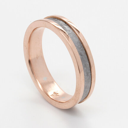 14k Rose Gold  Tantalum Inlay #307