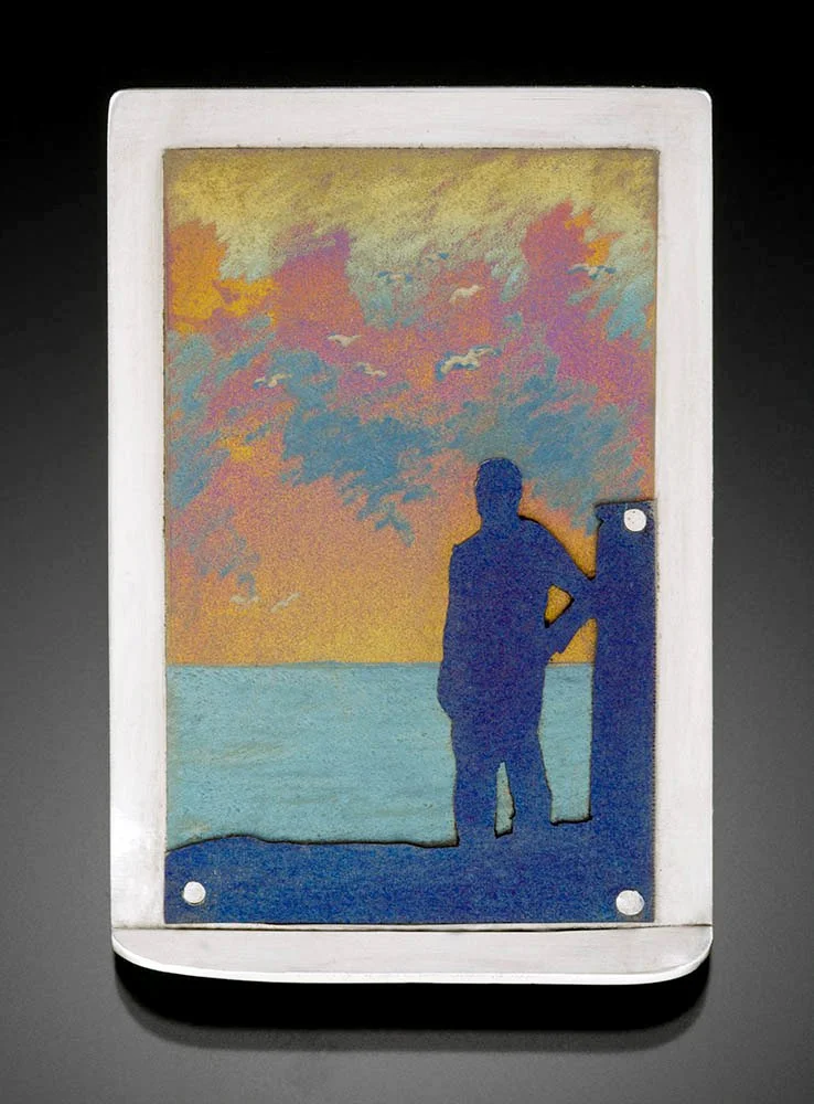 Yovovich.Beach Sunset II.silver, titanium - Noël Yovovich.jpg