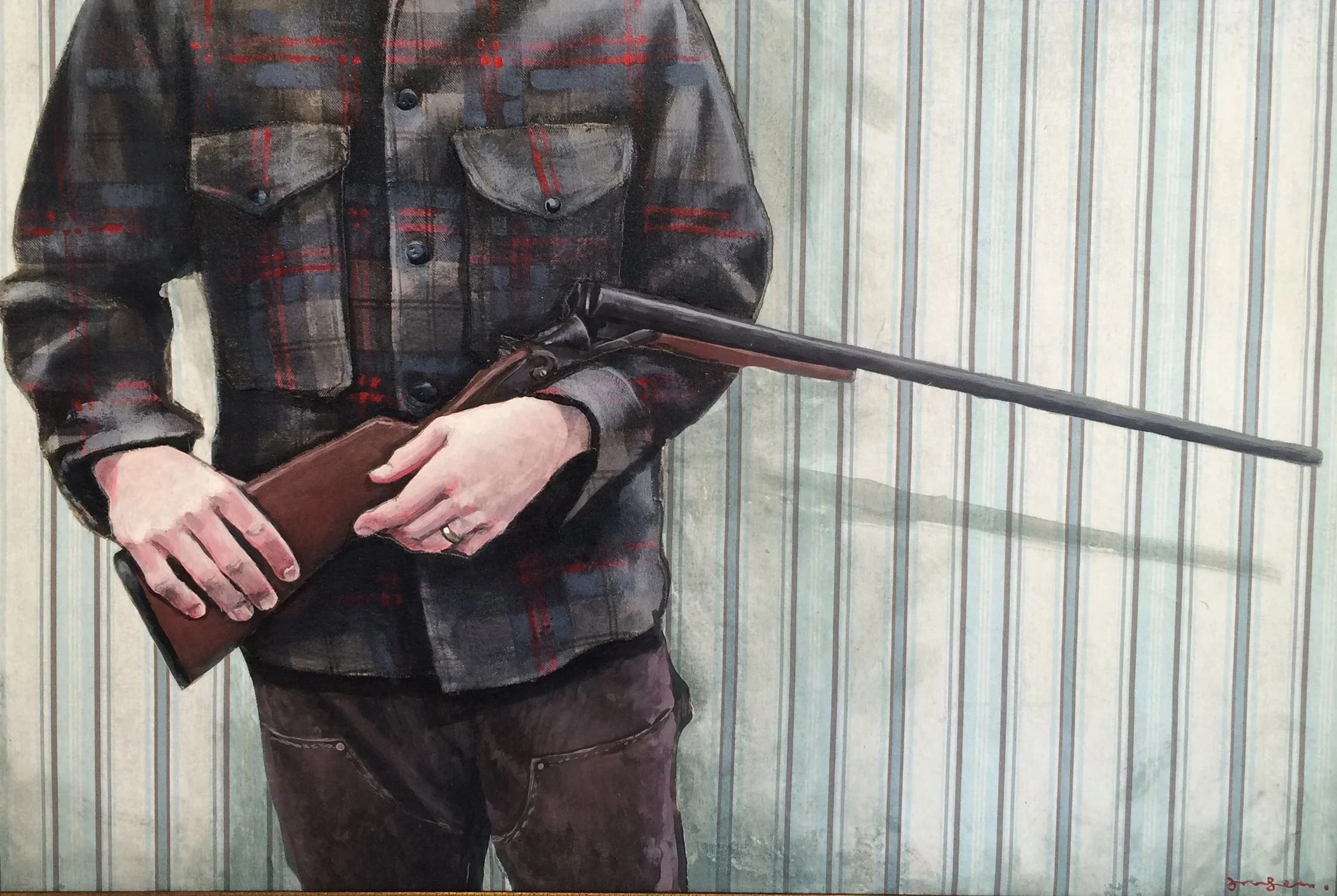 Woodsman Mixed Media on Panel 34 x 46 $3,200