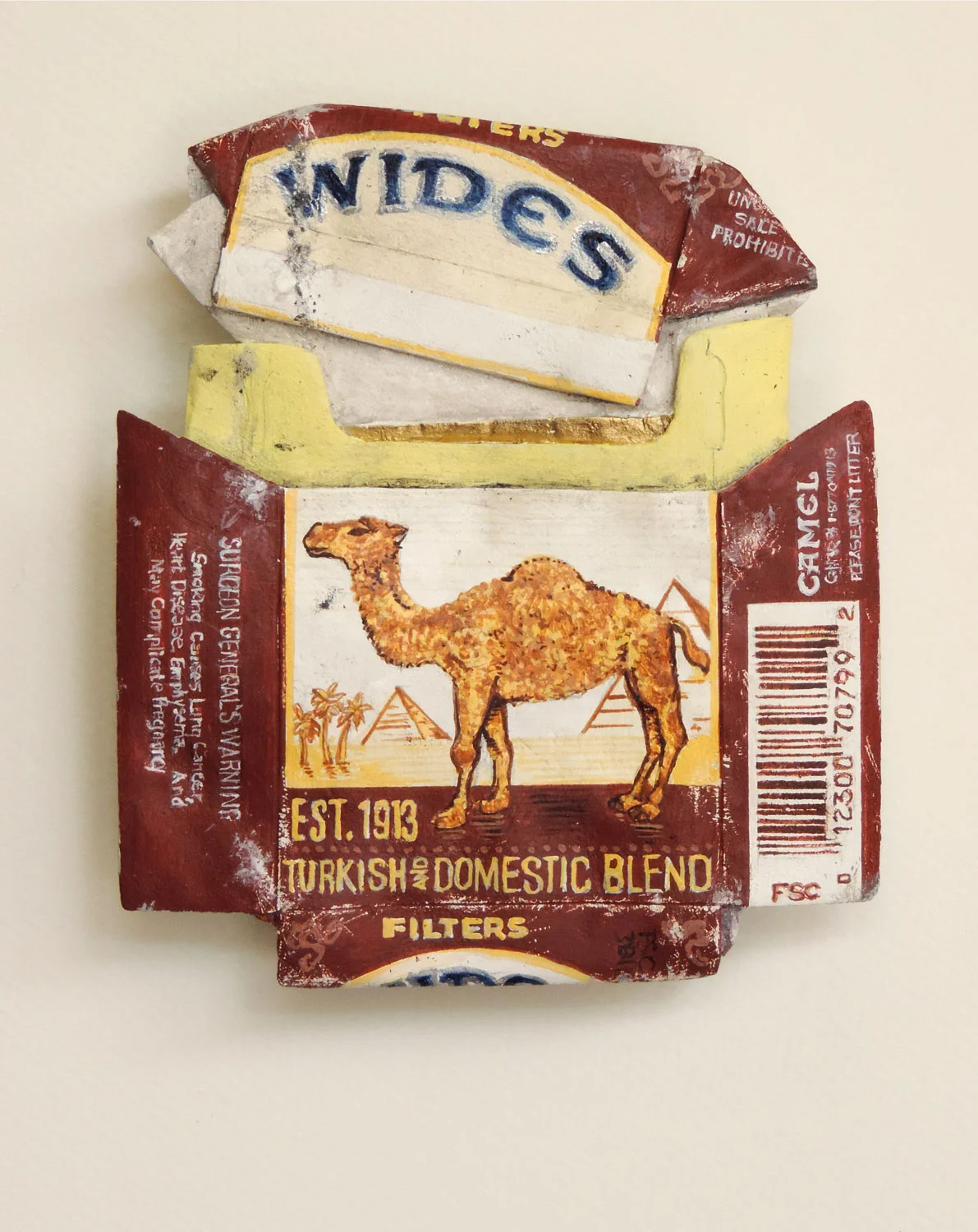 Camel Wides Acrylic on Basswood $1050