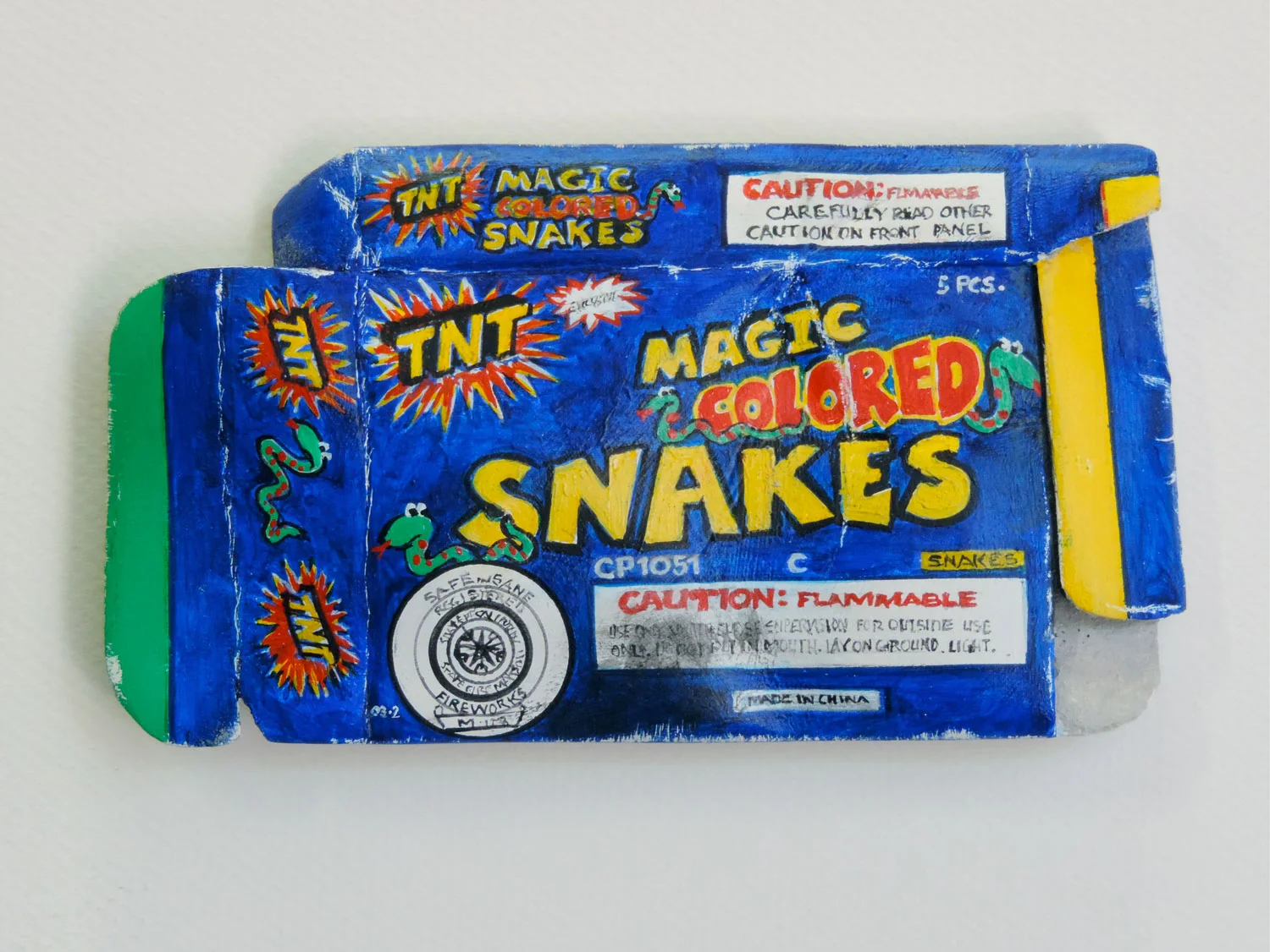 Magic Snakes Acrylic on Basswood $900