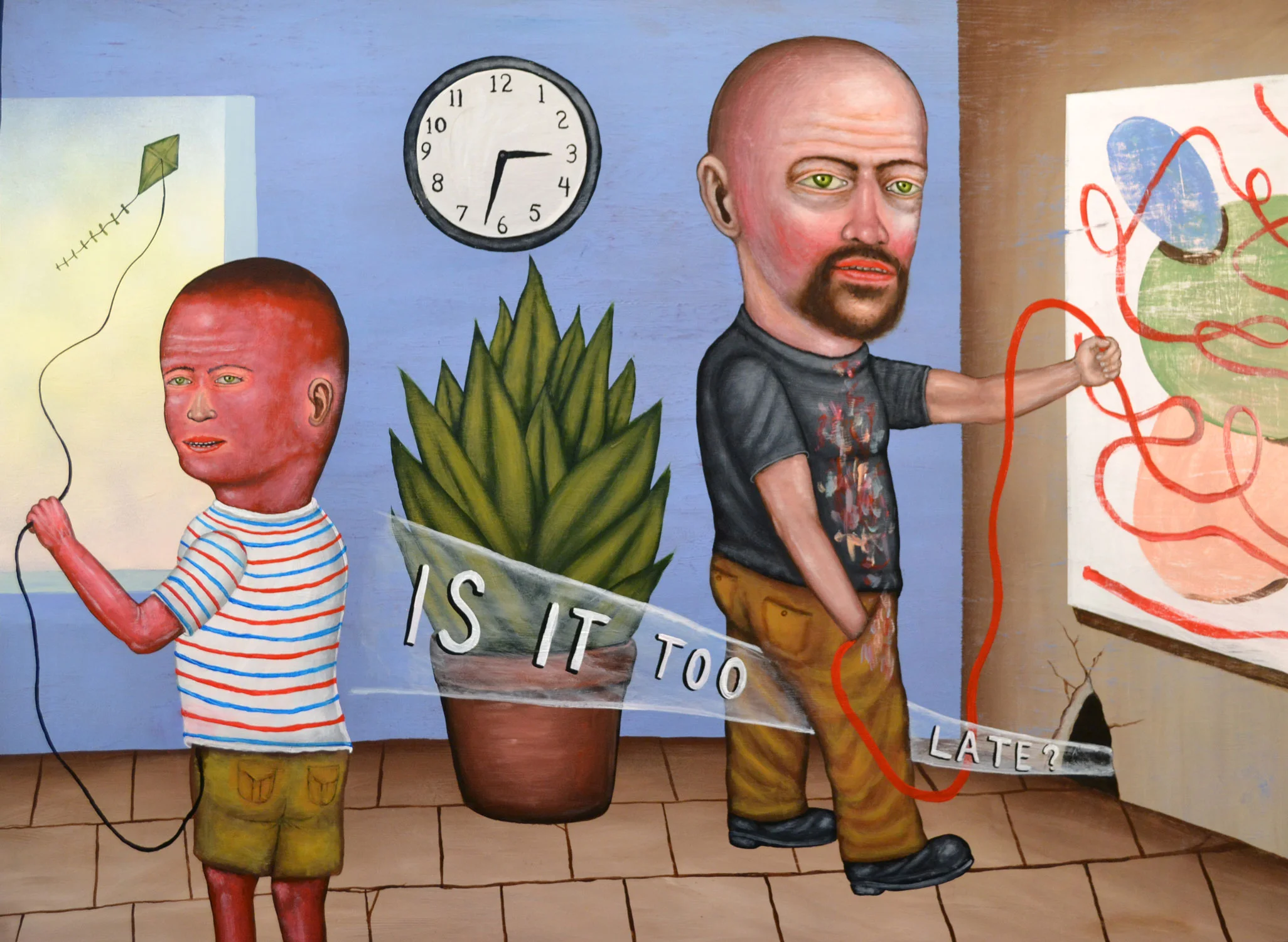 Is It Too Late Acrylic 36 x 48 $ 12,000