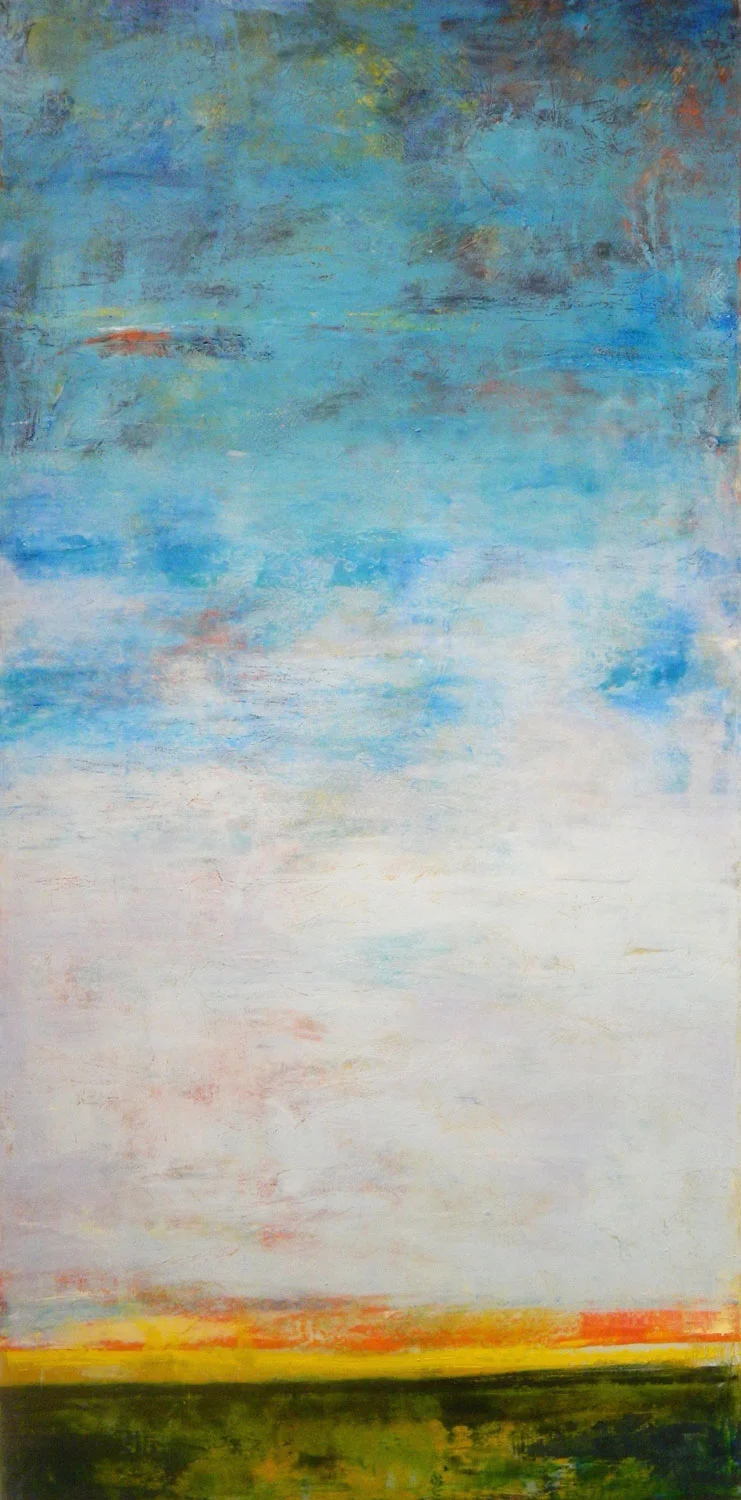 Vista #7 Oil and Cold Wax on Board 24 x 48 $1350