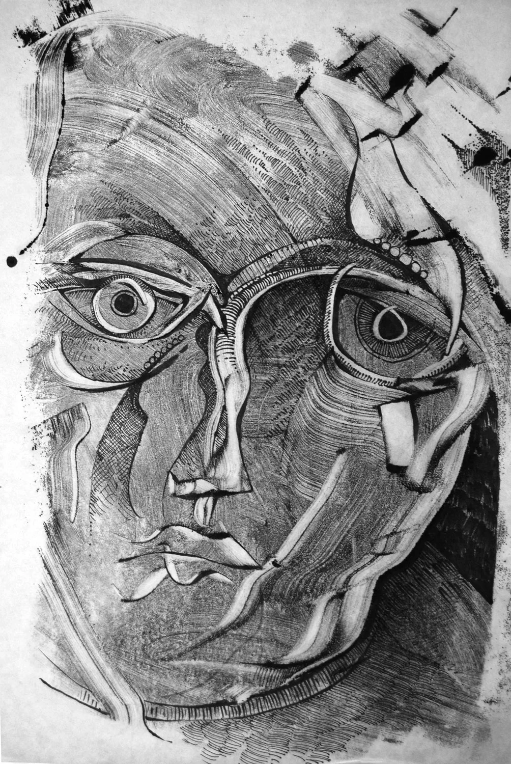 Brother 2 Monotype & Drawing 18 x 22 (framed) $1100