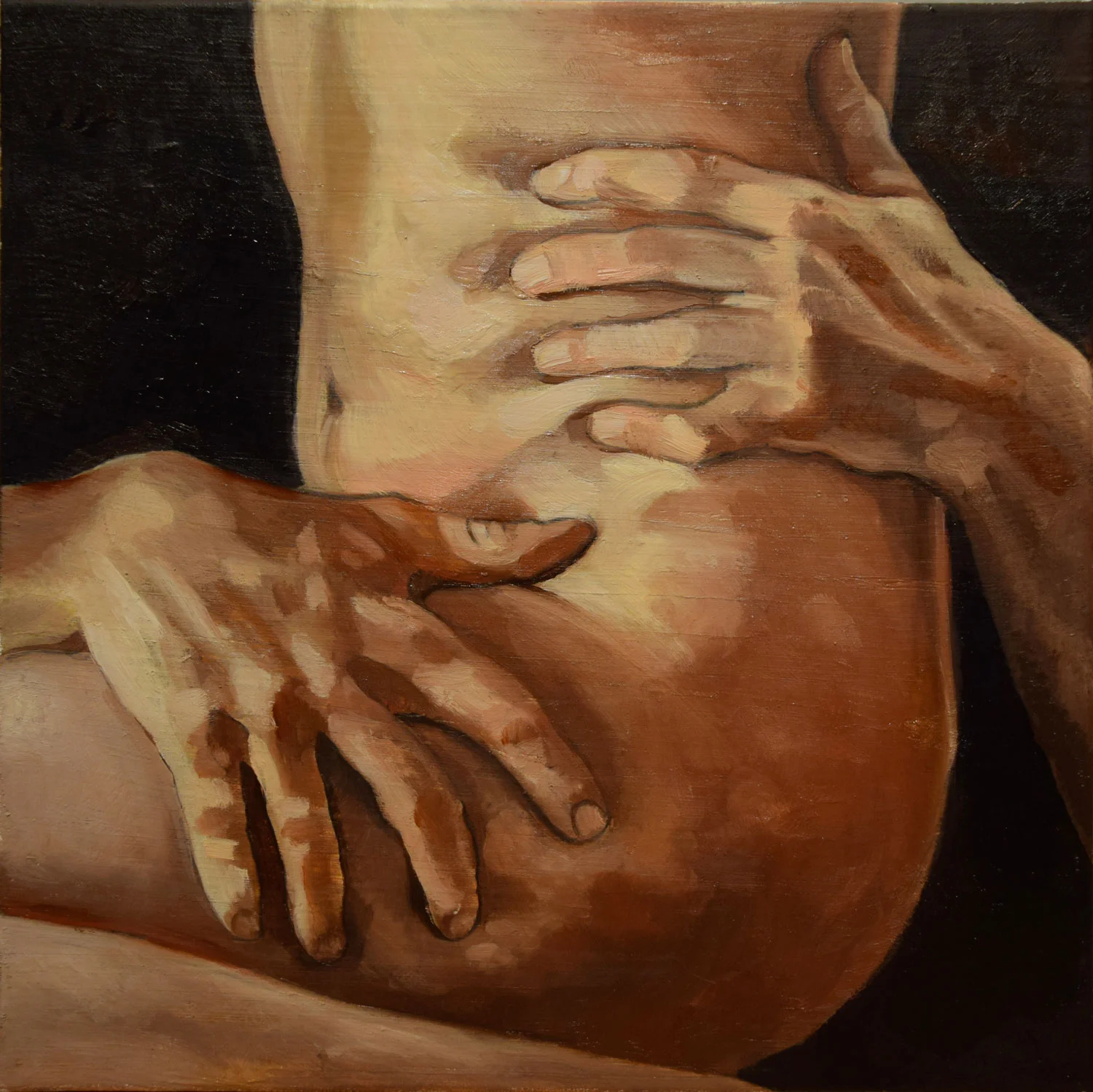 Grab Oil on Canvas 12 x 12 $ 350 • SOLD