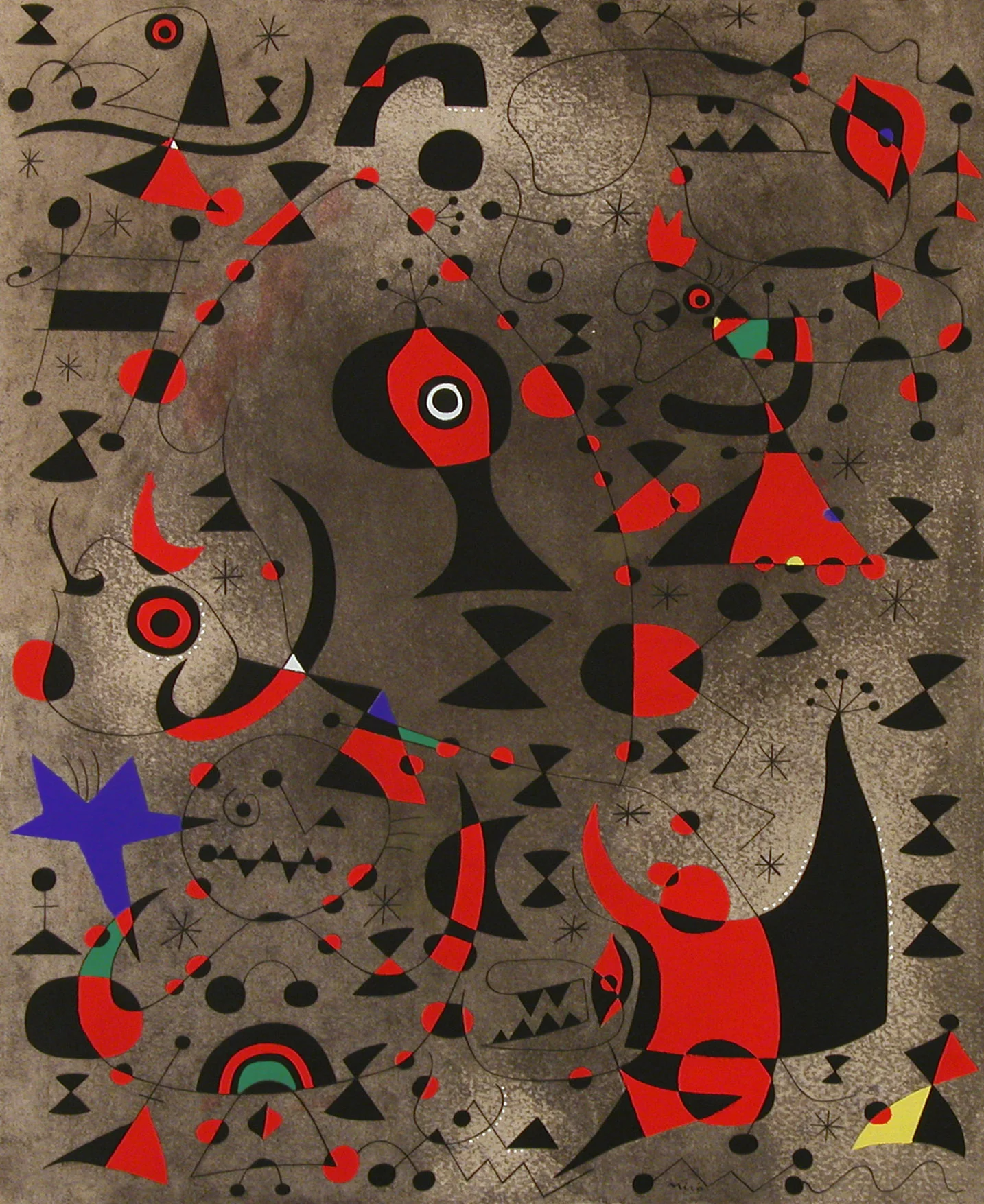 Constellations: 15 - Vers L'arc-en-ciel (Toward the Rainbow) , 1959 111/350 Pochoir 17 x 14