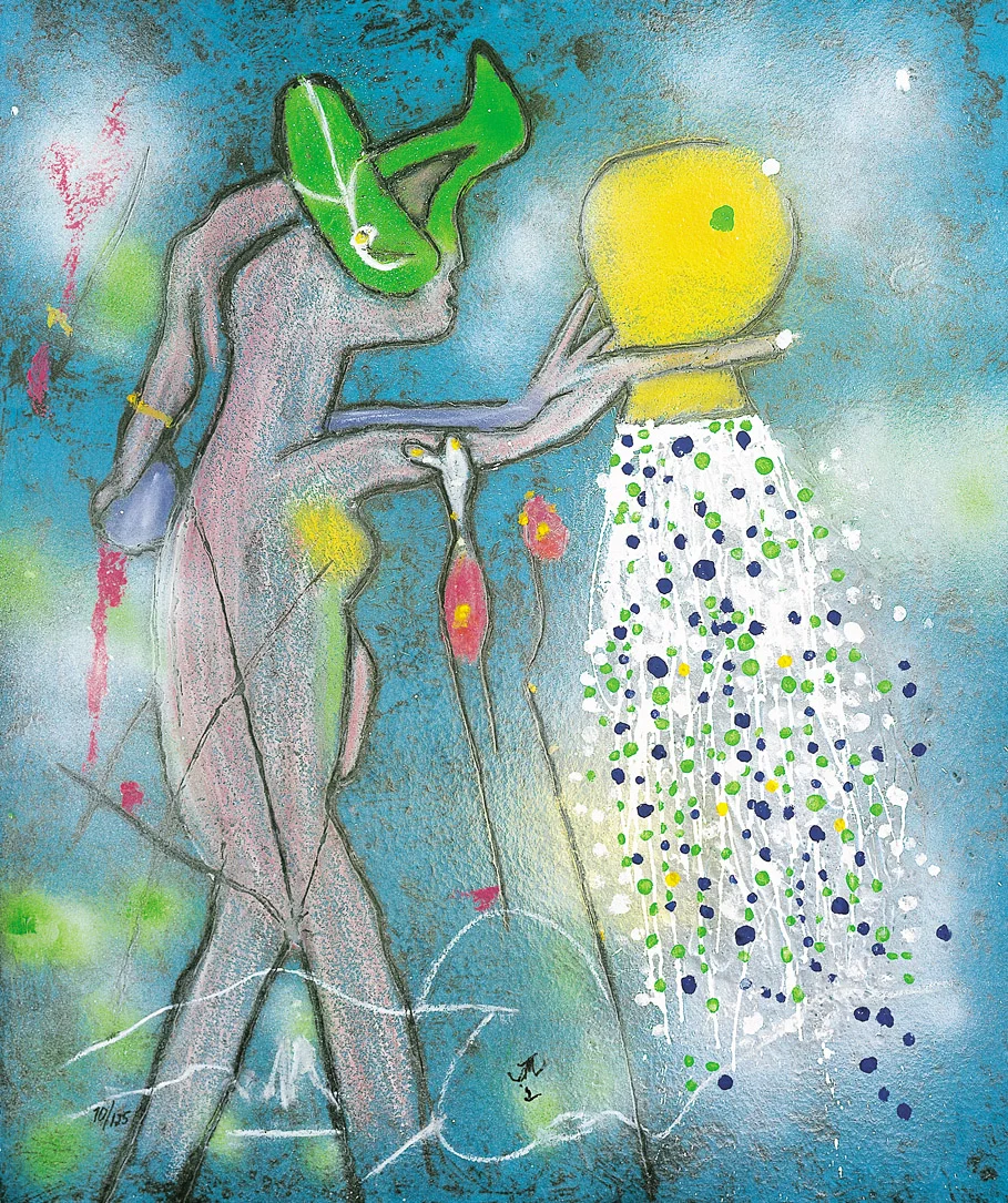 La Dulce Aqua Vita Carborundum Etching on Handmade Paper 47 x 40 $ 18,000