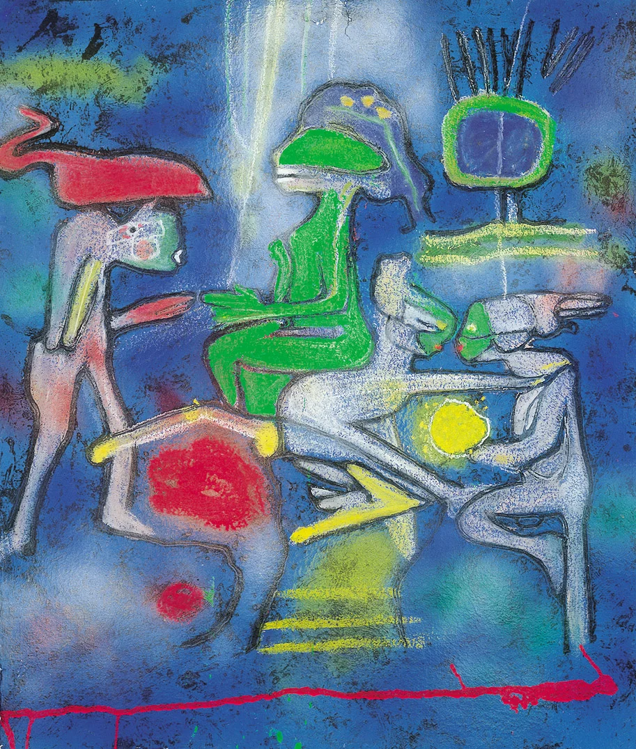 La Source du Calme Carborundum Etching on Handmade Paper 48 x 41 $ 18,000