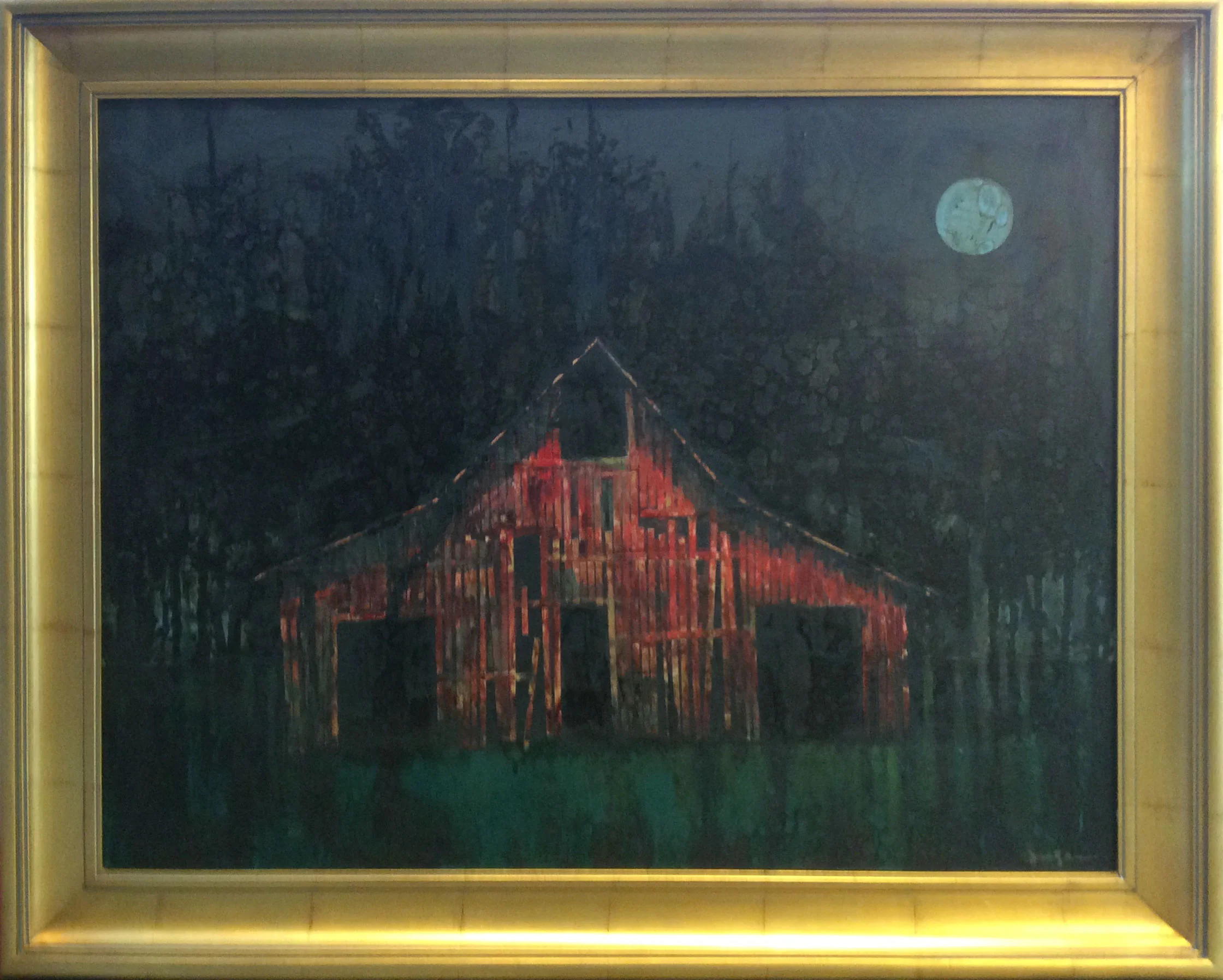 Sylvan Edifice III Blow Torched Oil, Wax, and Tar on Panel 30 x 40 $ 4,200 • SOLD