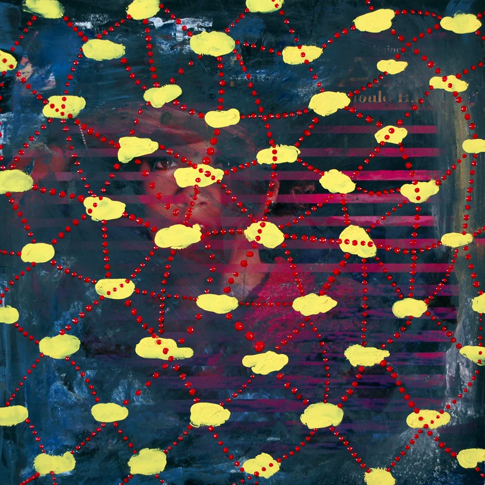 LP-QWS3591 Acrylic on Vintage LP Cover 12 x 12 $ 600