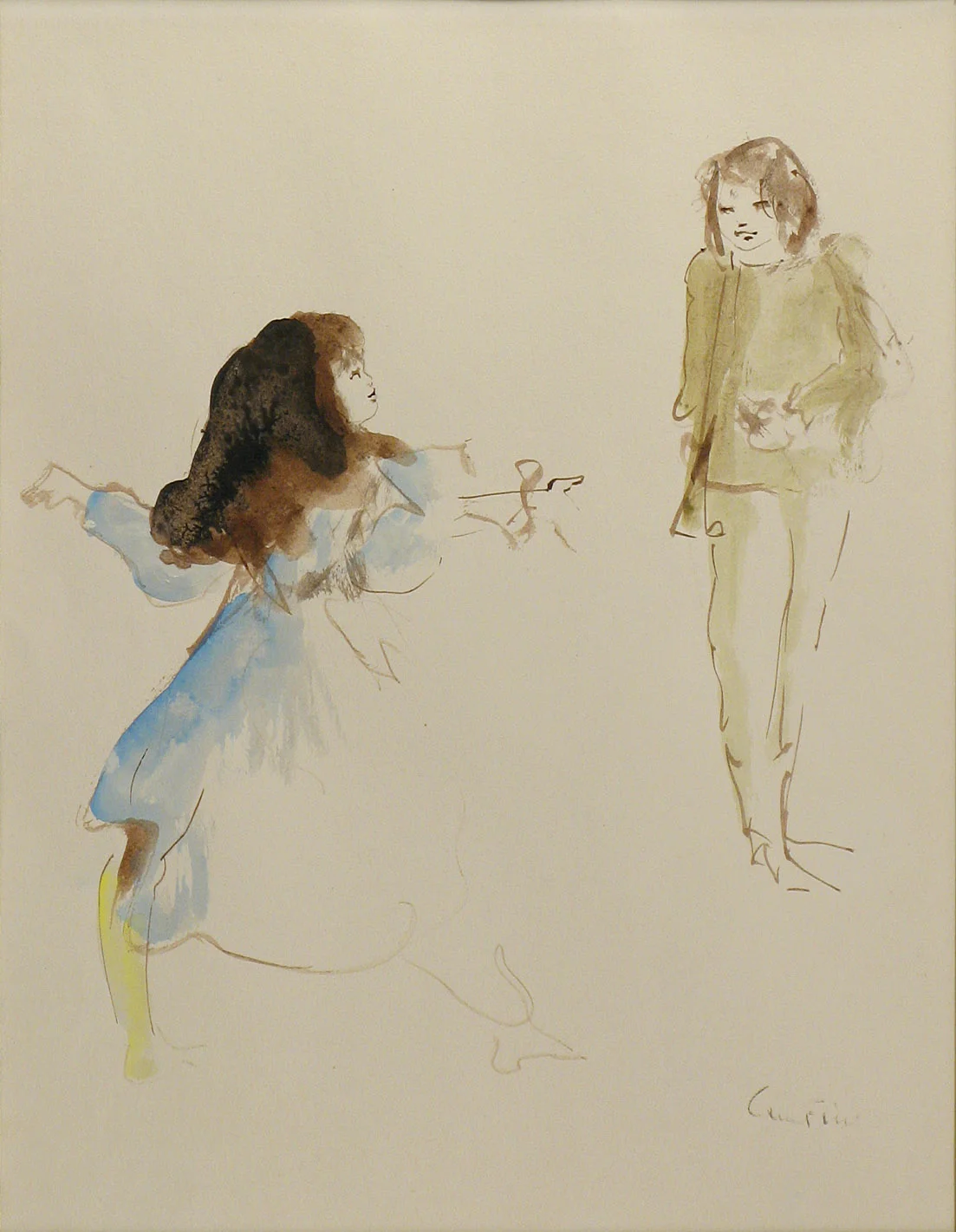 La Fanfarlo Watercolor on paper 11 x 10
