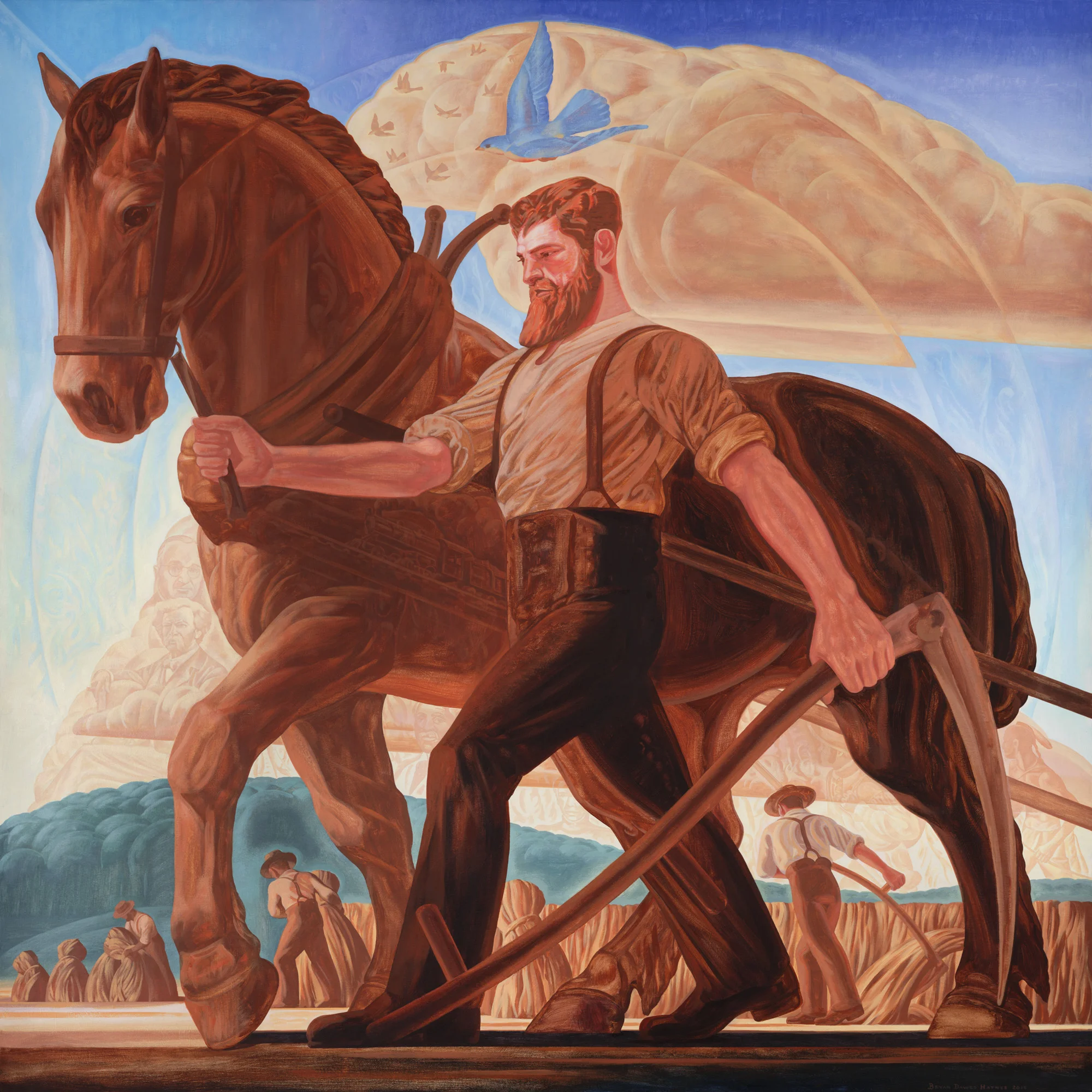 Midwestern Character Acrylic on canvas 72 x 72 $ 21,000 (no longer available)