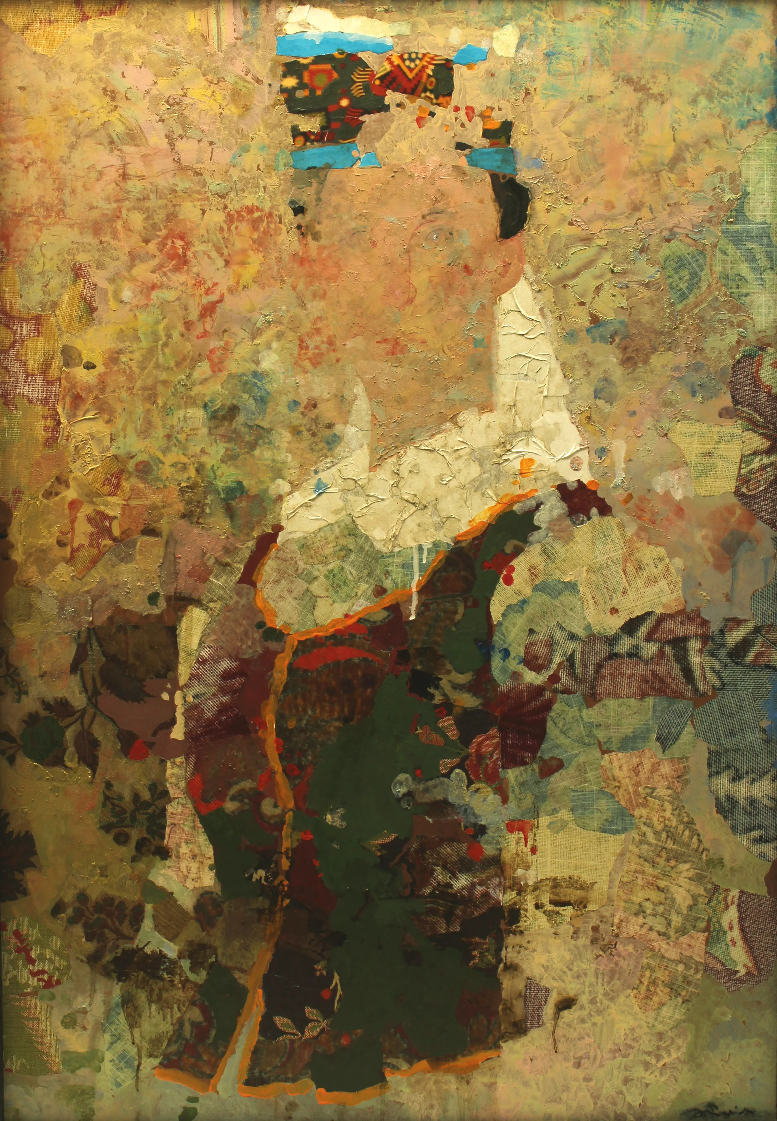 Greta Mixed media on wood panel 44 x 29 $ 18,000