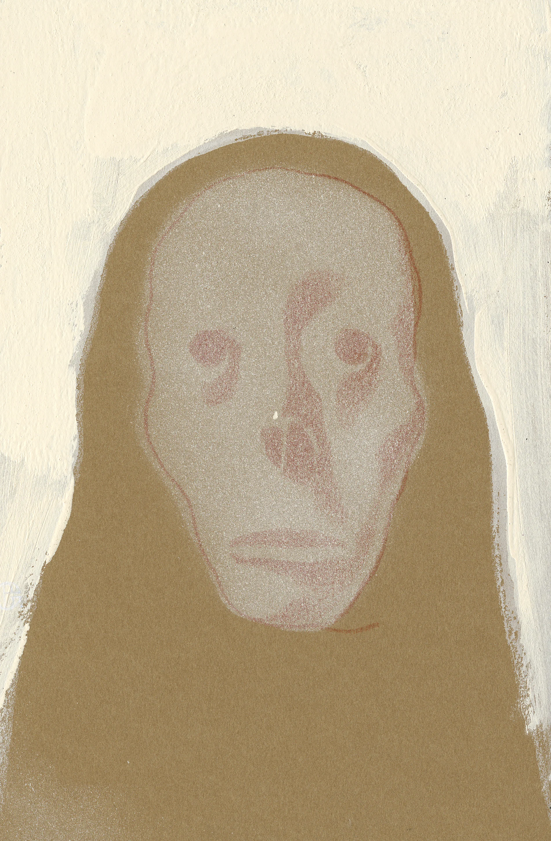 The Visitor Colored pencil and gouache on paper 5 x 7.5 $ 350 • SOLD