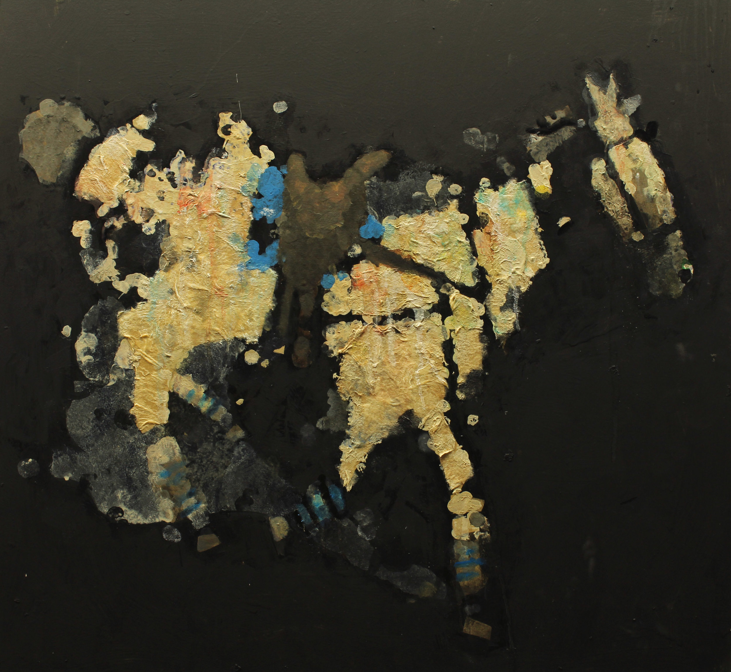 White Horse Sketch, Mixed media on panel, 24 x 24, $9000