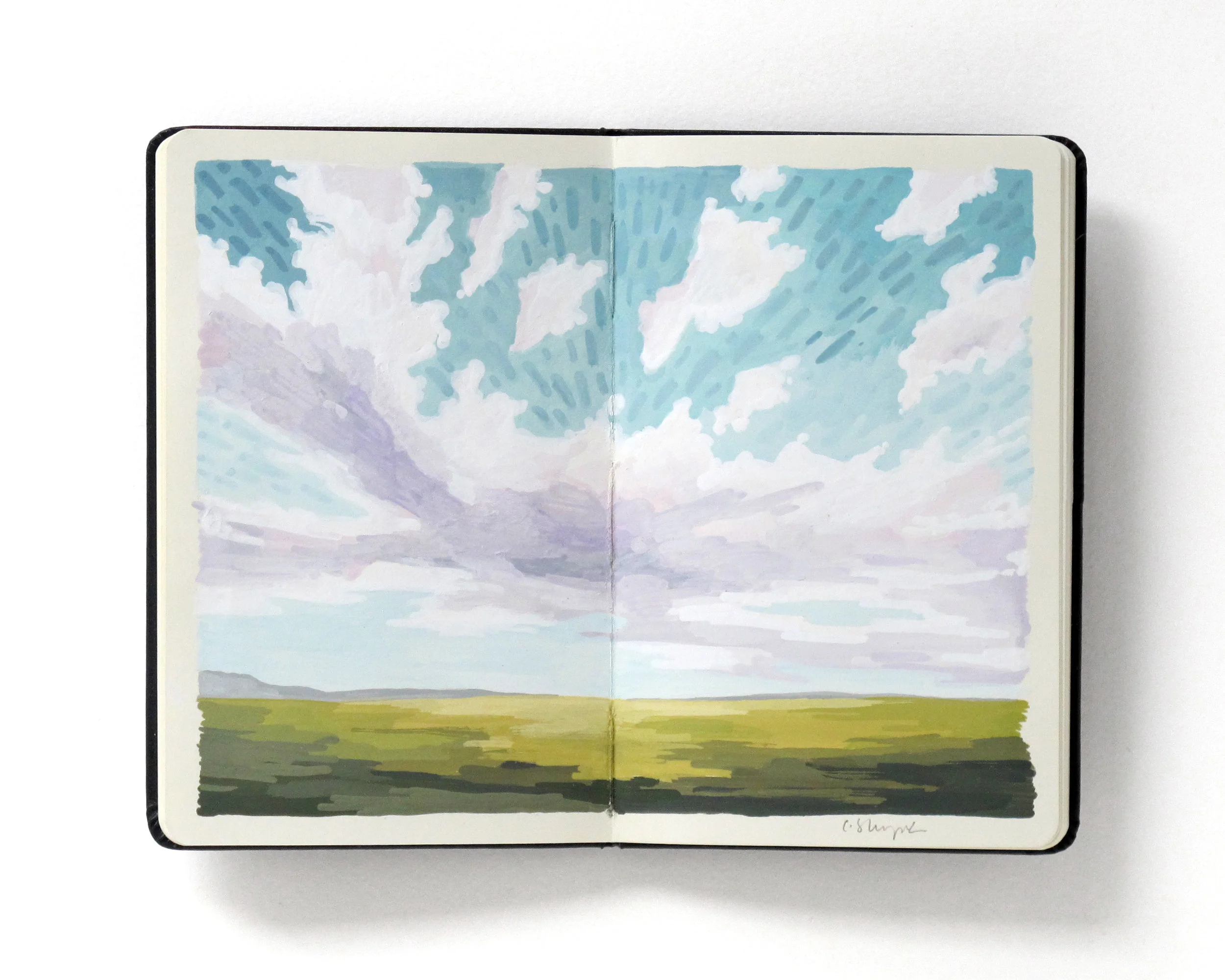 Nephology No. 14 Gouache in sketchbook 5.5 x 7 $ 500 • SOLD