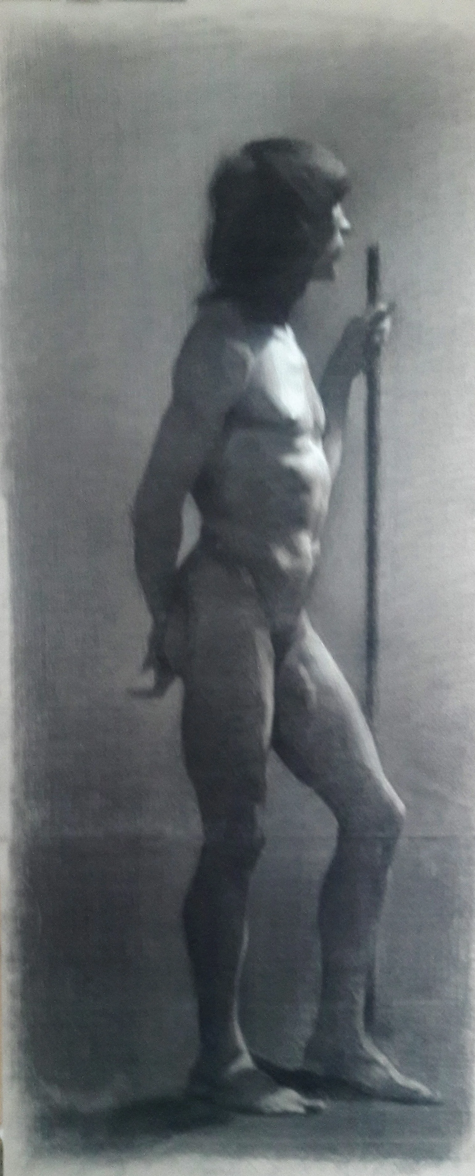 Figure Study 2, Charcoal on paper, 16 x 30", $500