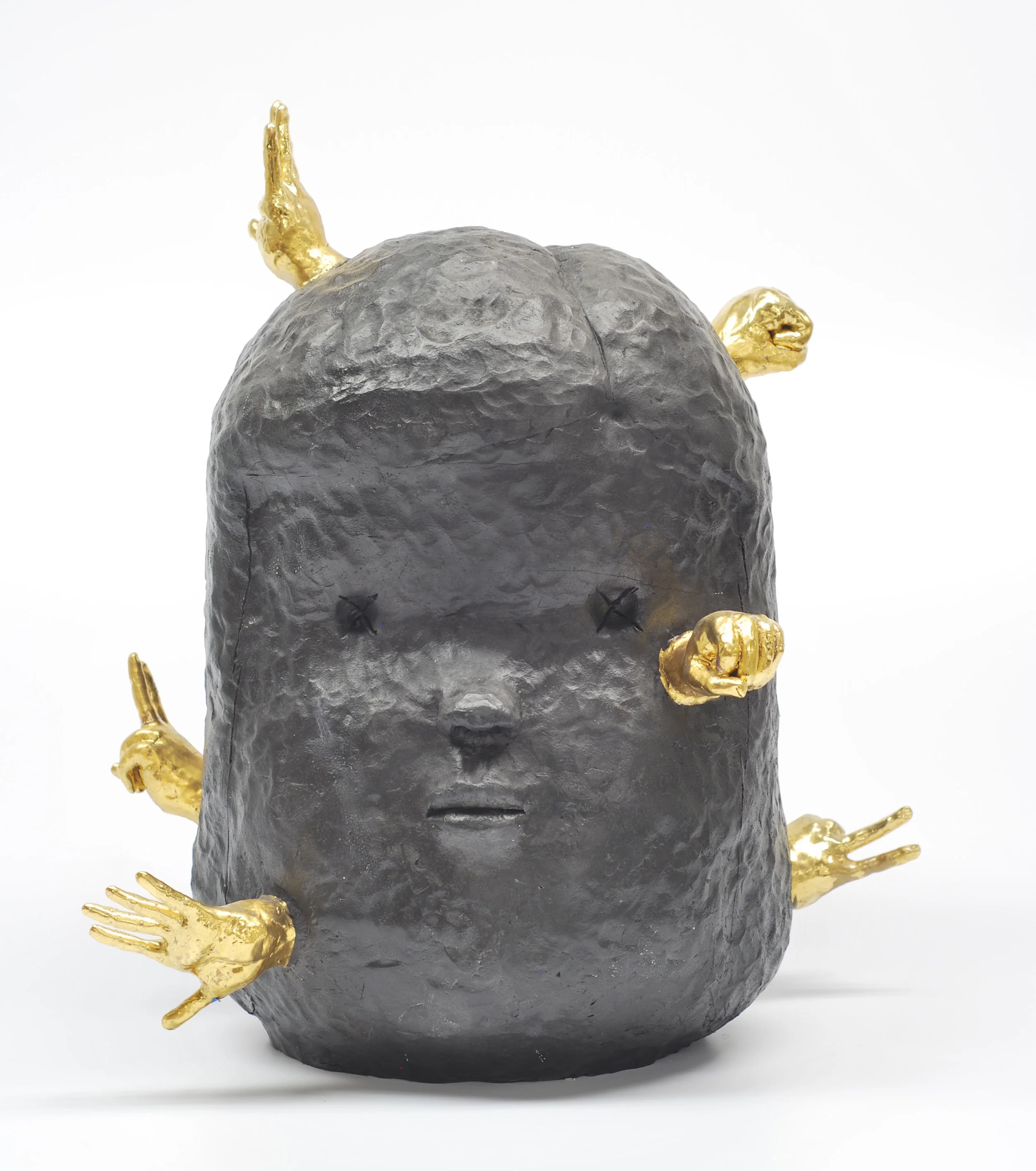 Head No. 2, Stoneware and luster, 20 x 17 x 17, $1500