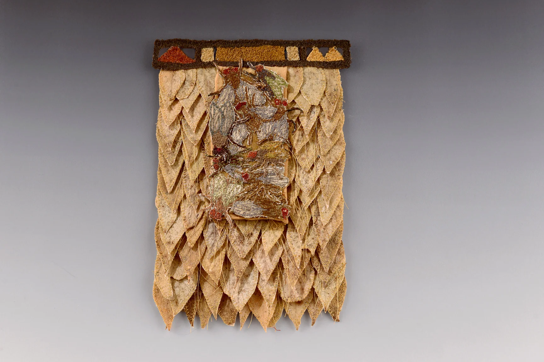Study for Infestation Box elder leaves, thread, cloth 9 x 6.5 $ 1,975