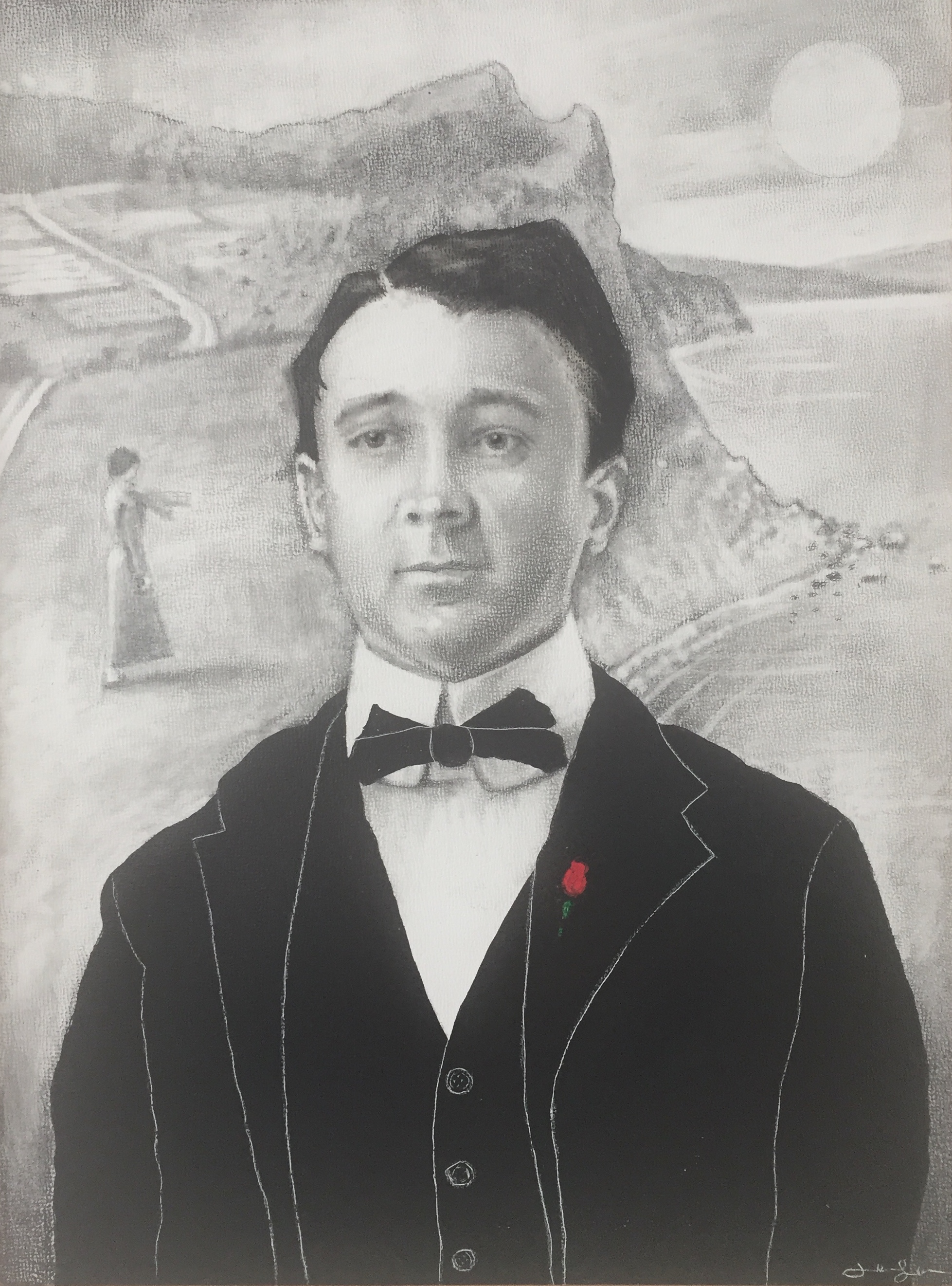 Formal Attire Cliffside and His Melancholy Wife Graphite and ink on panel 9 x 12 $ 950 • SOLD
