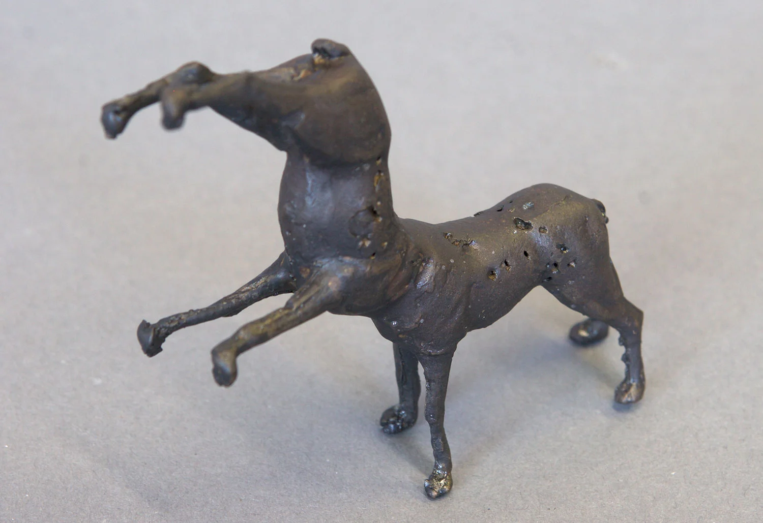 90 Degrees Dog Bronze with liver of sulfur 2.5" tall $ 76