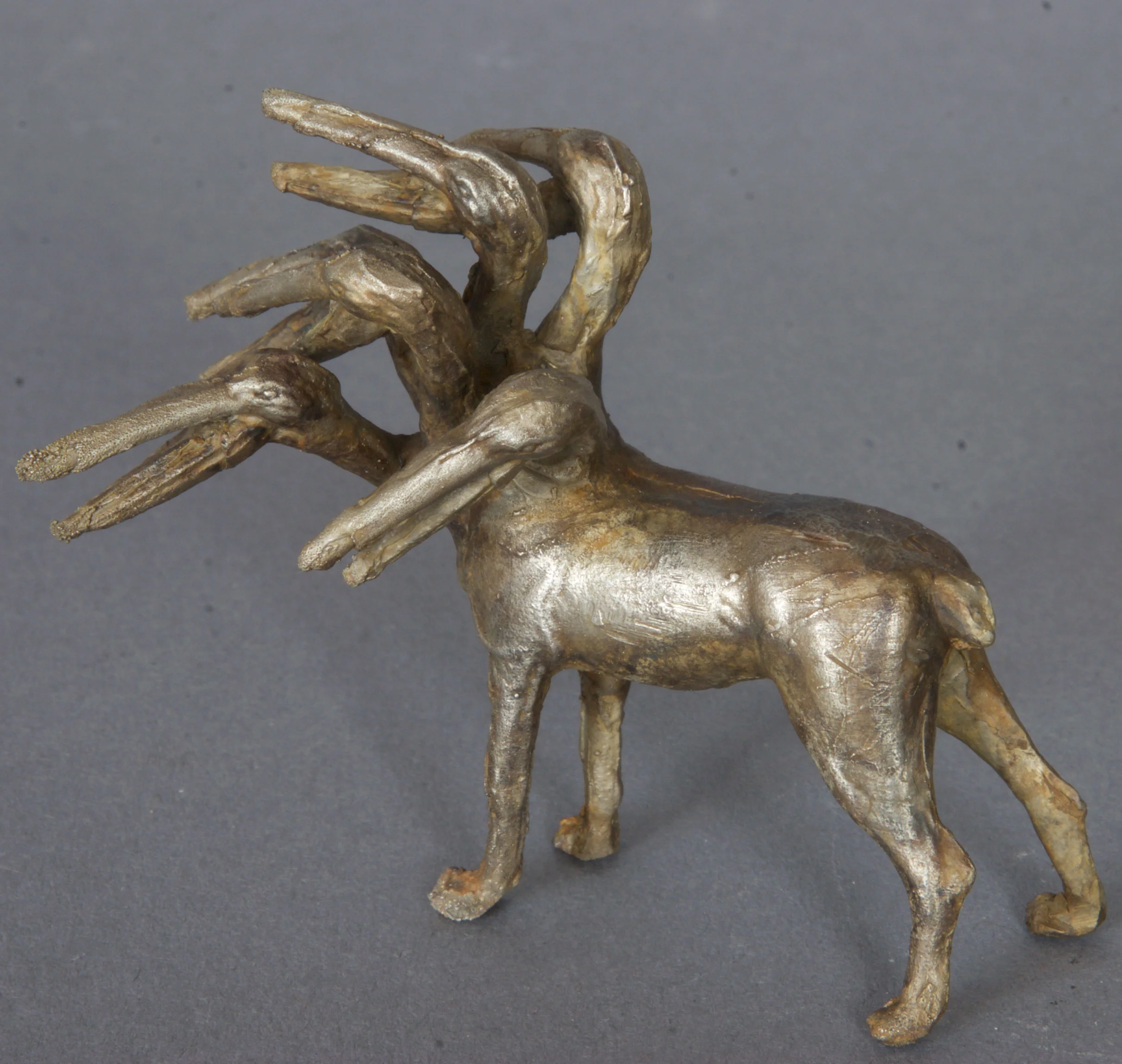 Cranesdog Bronze with nickel plating and ferric nitrate 2" tall $ 80 • SOLD
