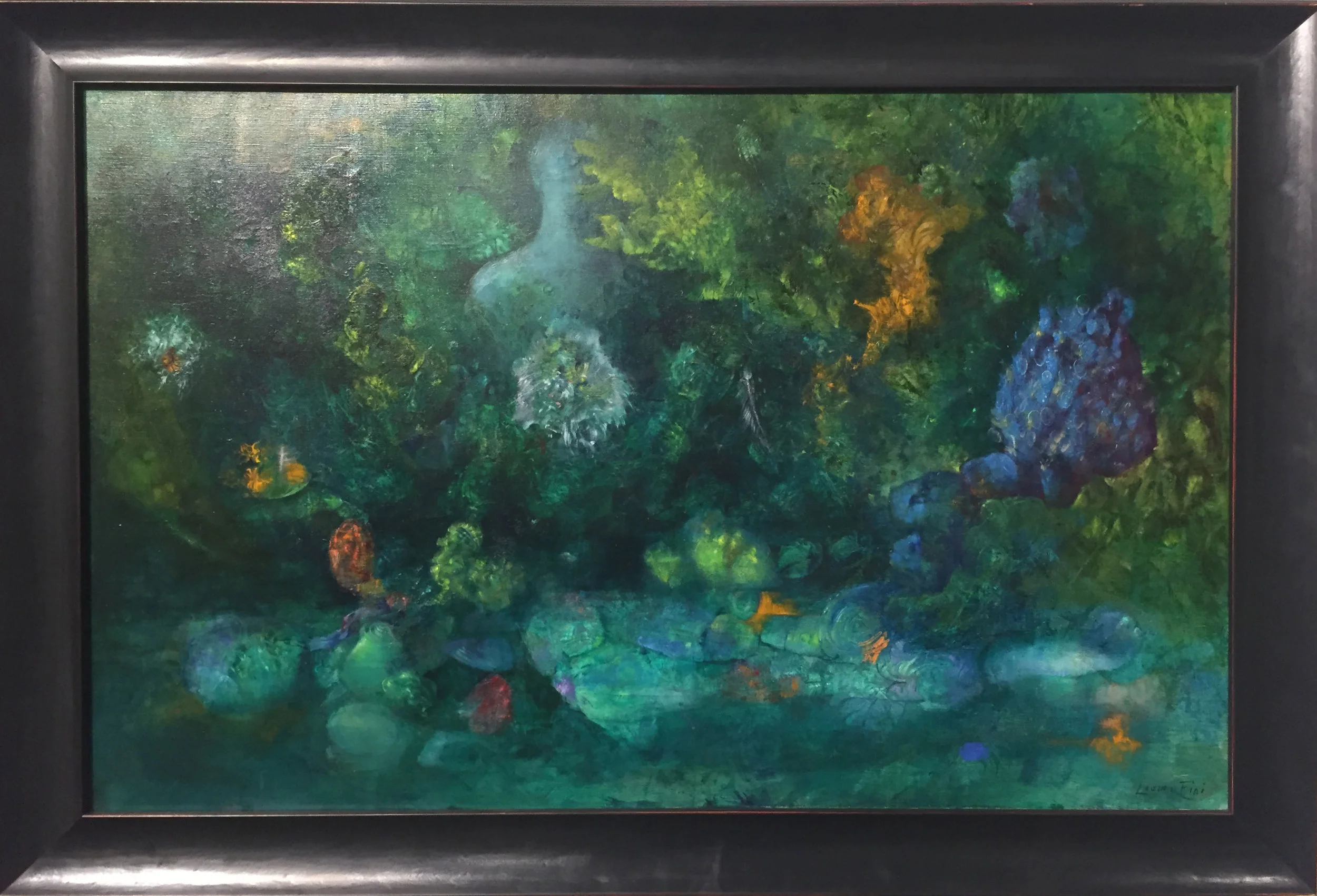 L'eau endormie (The Sleeping Water) c. 1963 Oil on canvas 24 x 36 call for price