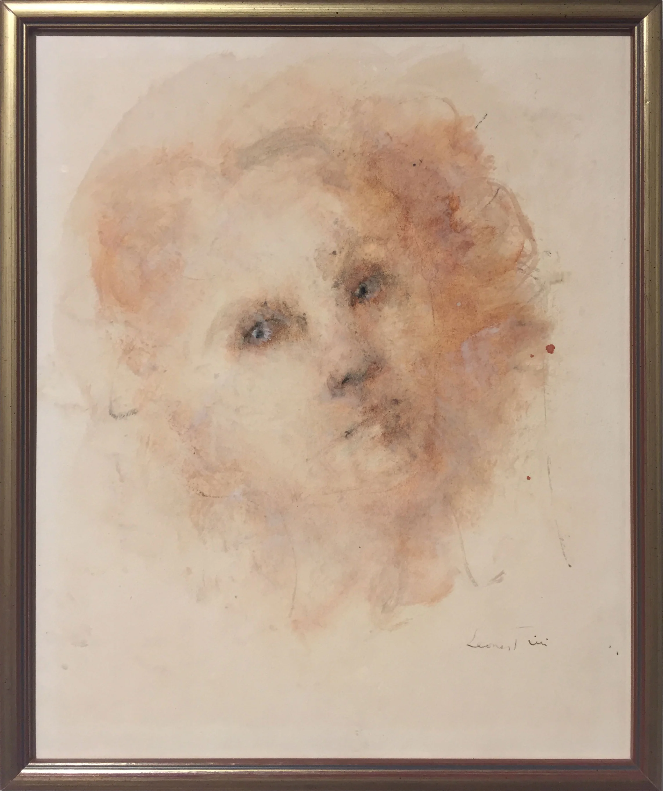 Untitled (face) n.d. Watercolor on paper 15 1/4 x 12 1/4 call for price