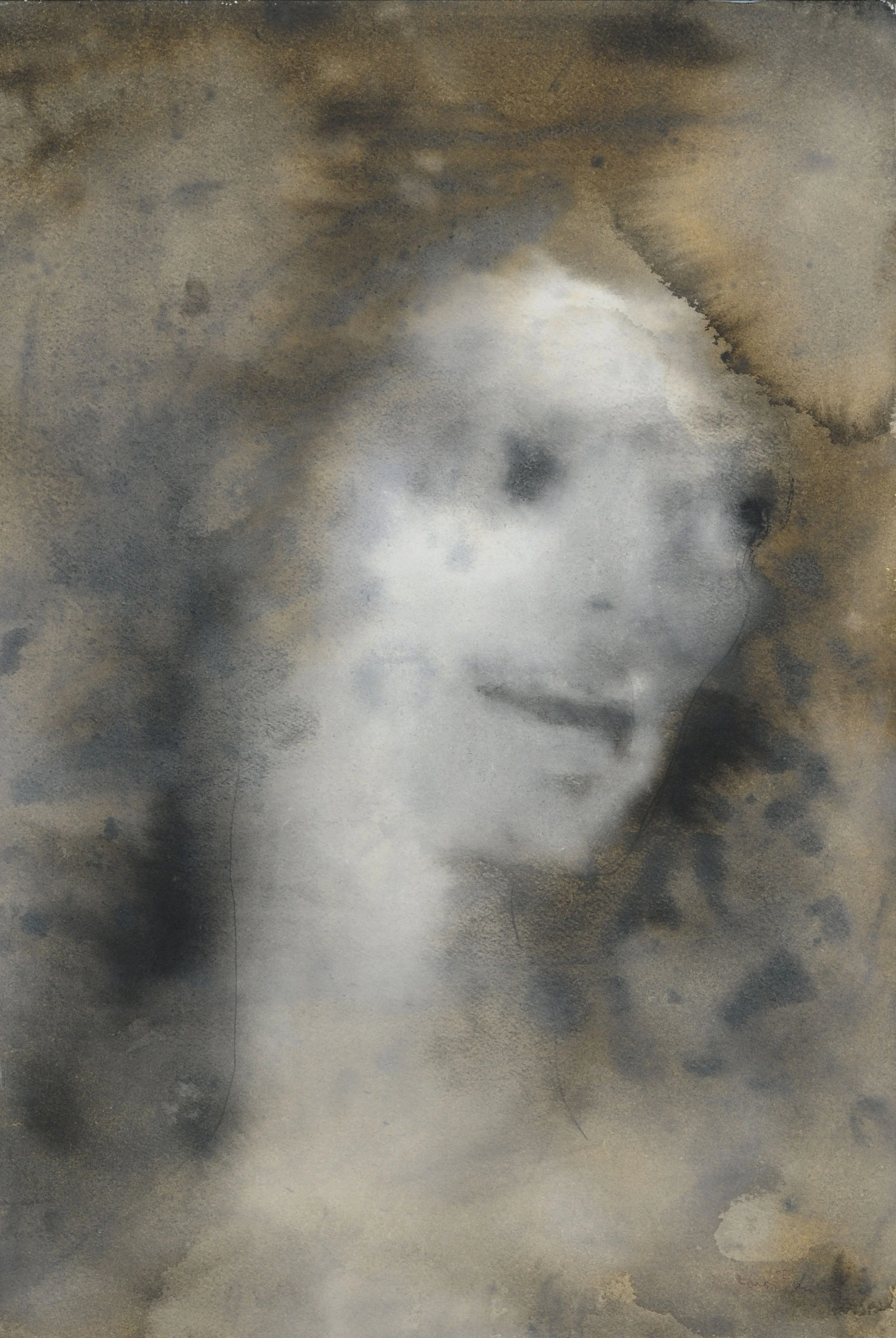 Visage (Face) 1964 atercolor on paper 19 1/2 x 14 call for price