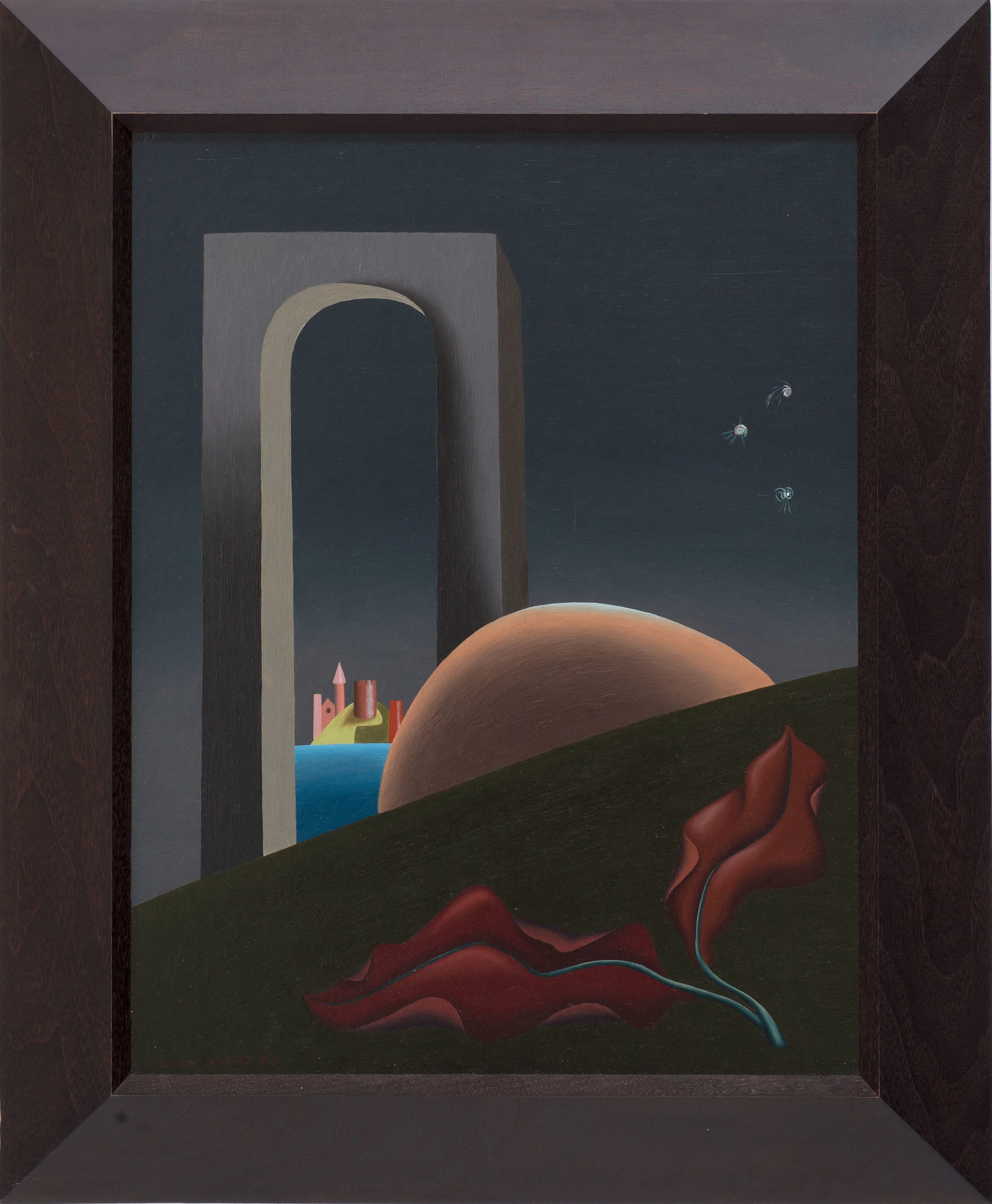 Eclipse of the Moon 1942 Oil on masonite 18 x 14 call for price