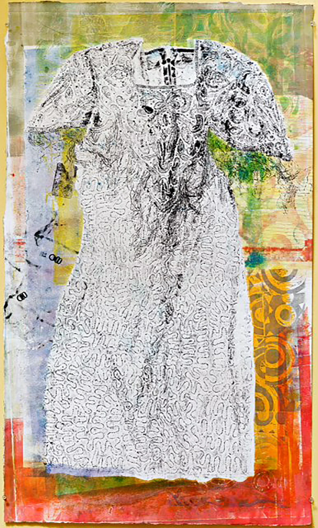 Sadie, Monoprint, 48 x 28, $900 