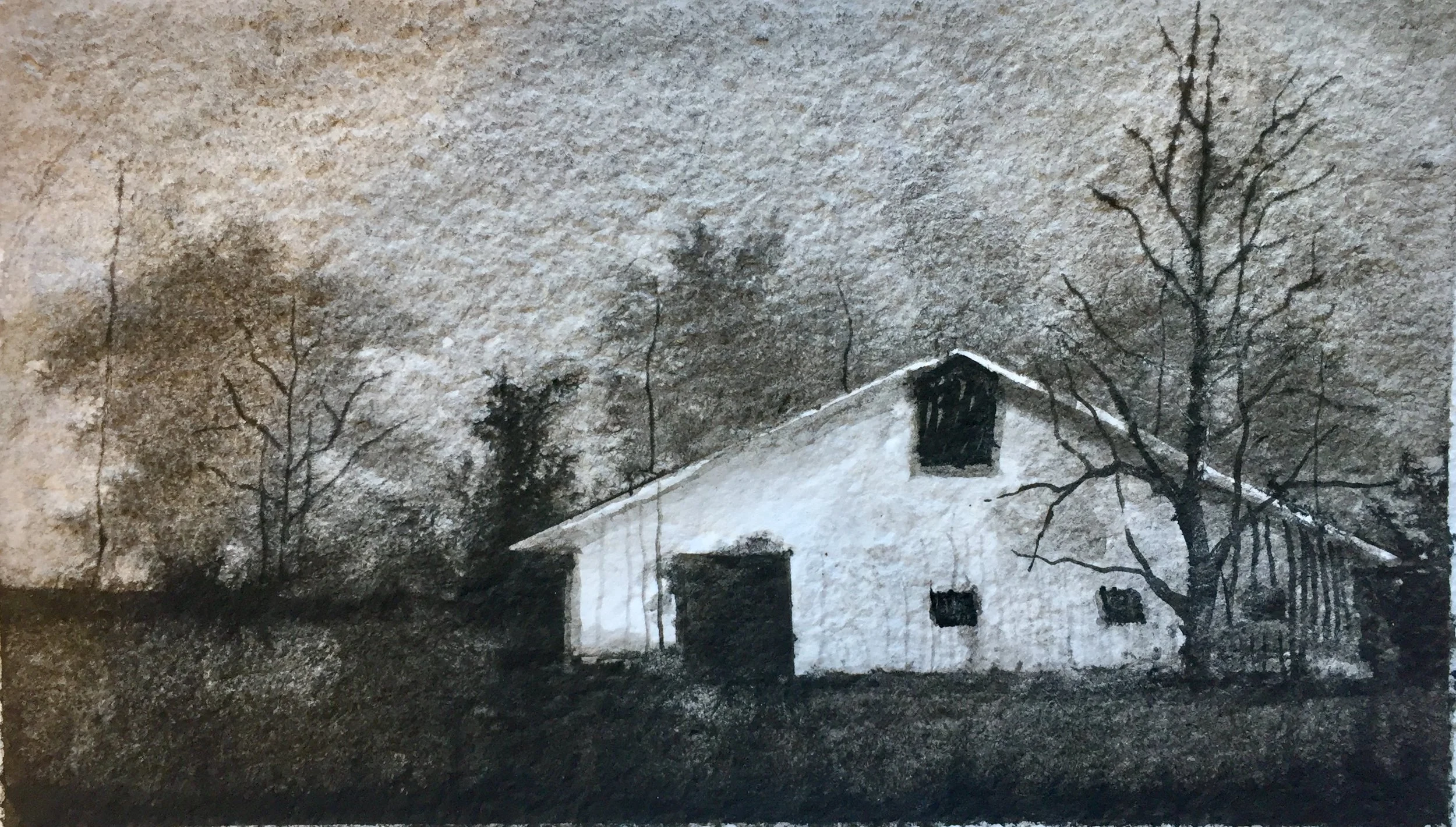 Postcards from Beyond No. 12 Ink and salt on paper 10 x 13 (framed) $ 650 • SOLD