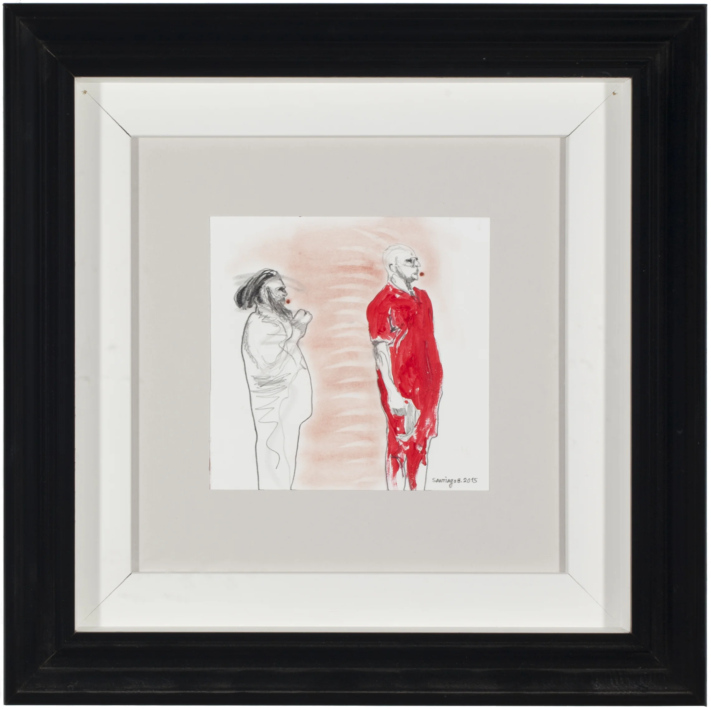 Santiago Olazábal Registro / Records No. 2 Mixed media on paper 14 x 14