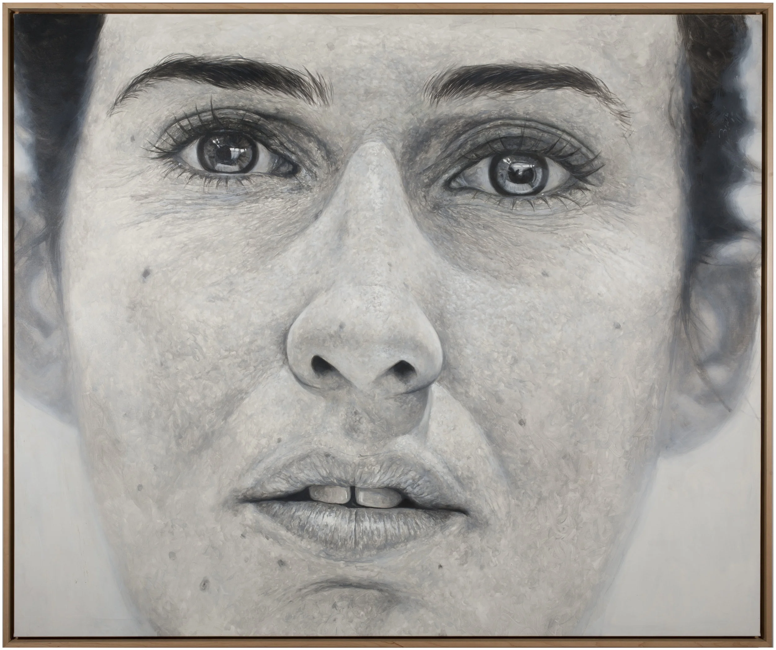 Andy Llanes Bulto Bajo la piel / Under the Skin Oil on canvas 54.5 x 65