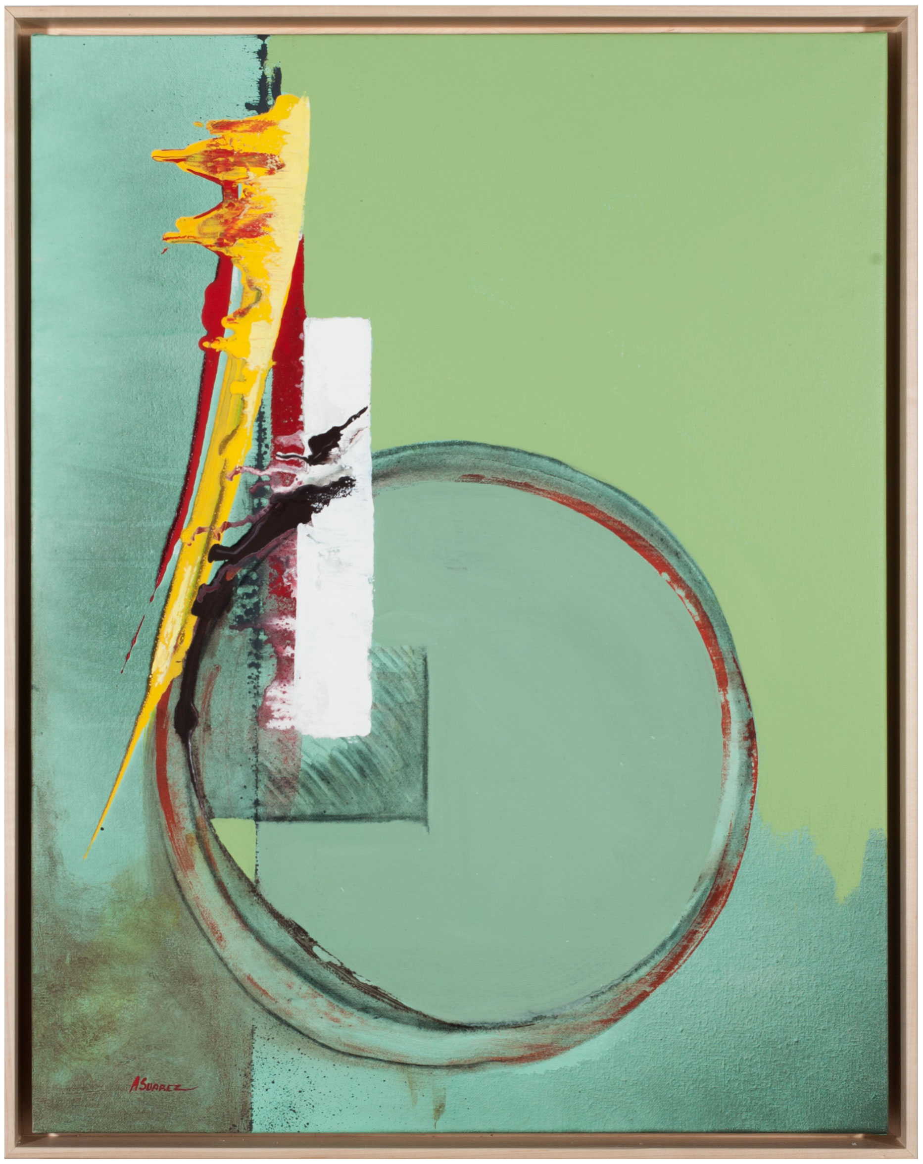 Aldo Suarez Reflexión / Reflection Mixed media on canvas 30.5 x 24.5