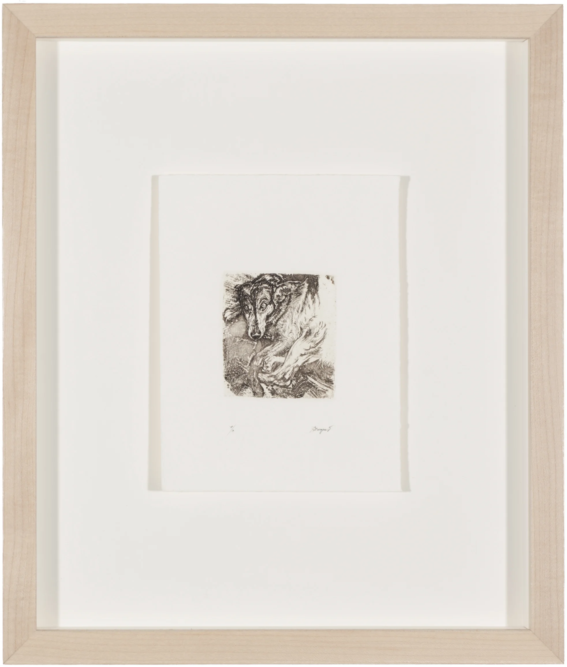 Borges Title unknown Etching 15 x 12.5 * SOLD