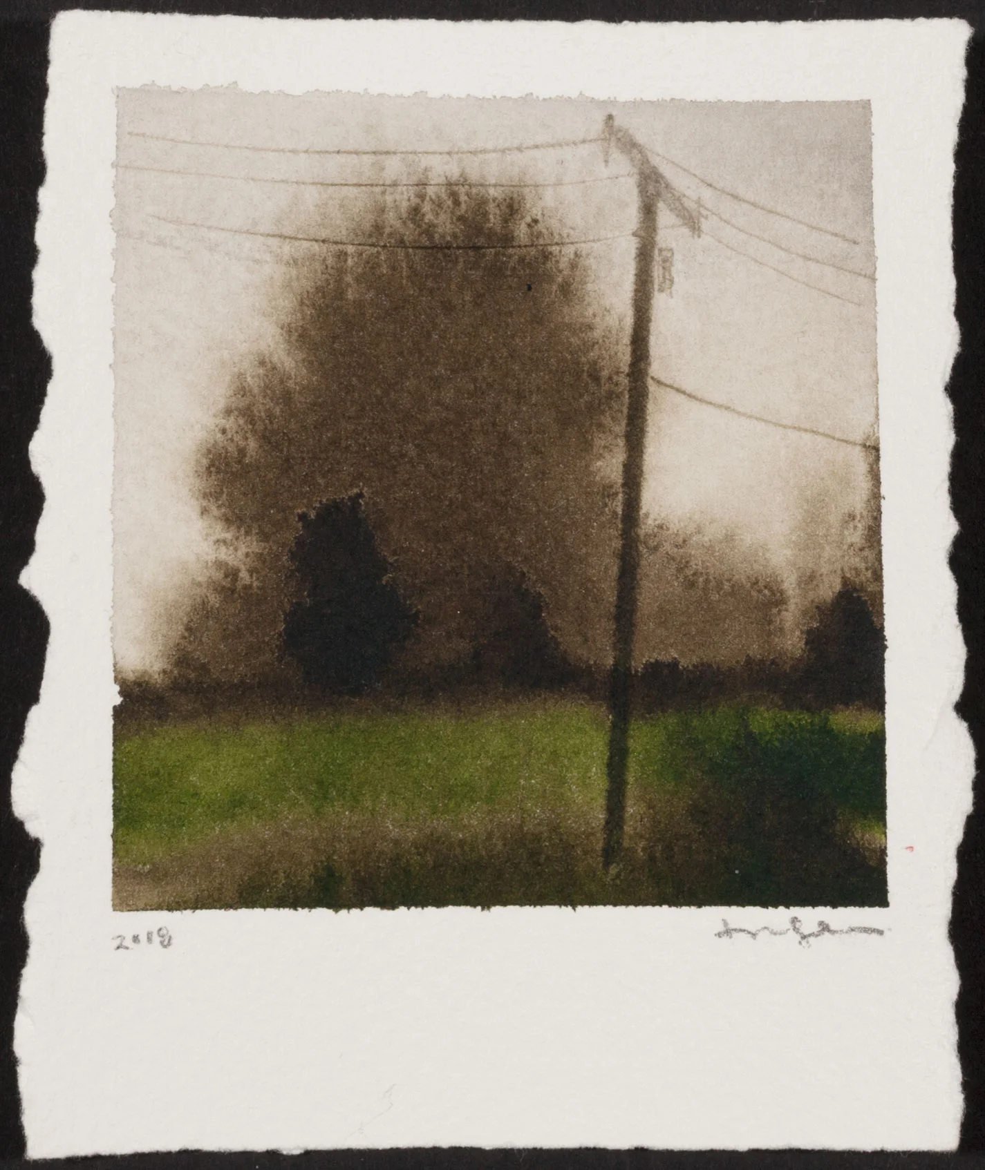 000005 May 2018 Ink and salt on paper 4.25 x 3.5 $ 135