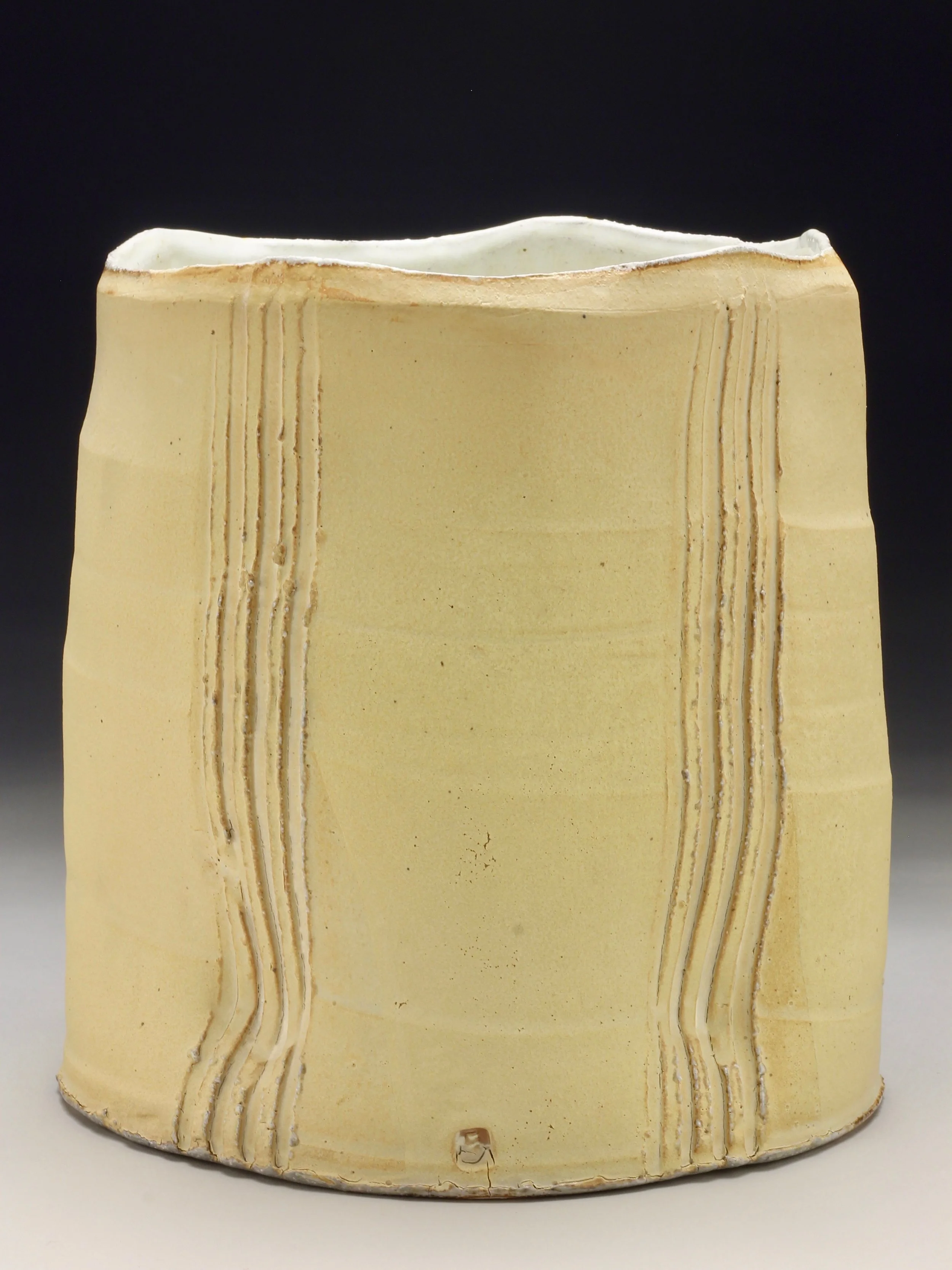 Cylinder No. 6 Soda fired ceramic 10 x 10 x 9.75 $ 350