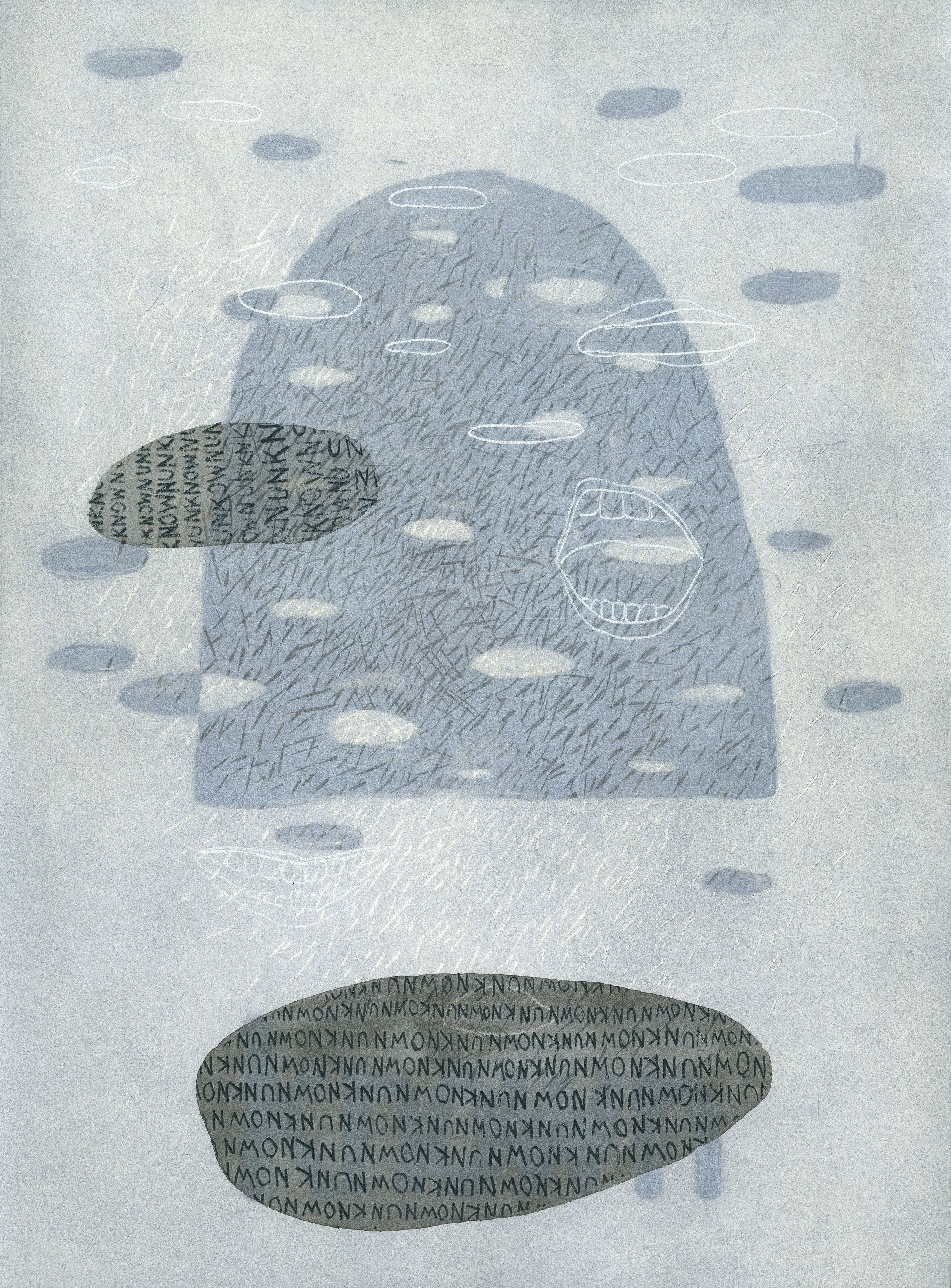 Current Conditions (Blizzard No. 20) Collagraph monotype, and ink 16 x 12 $ 250 (unframed)