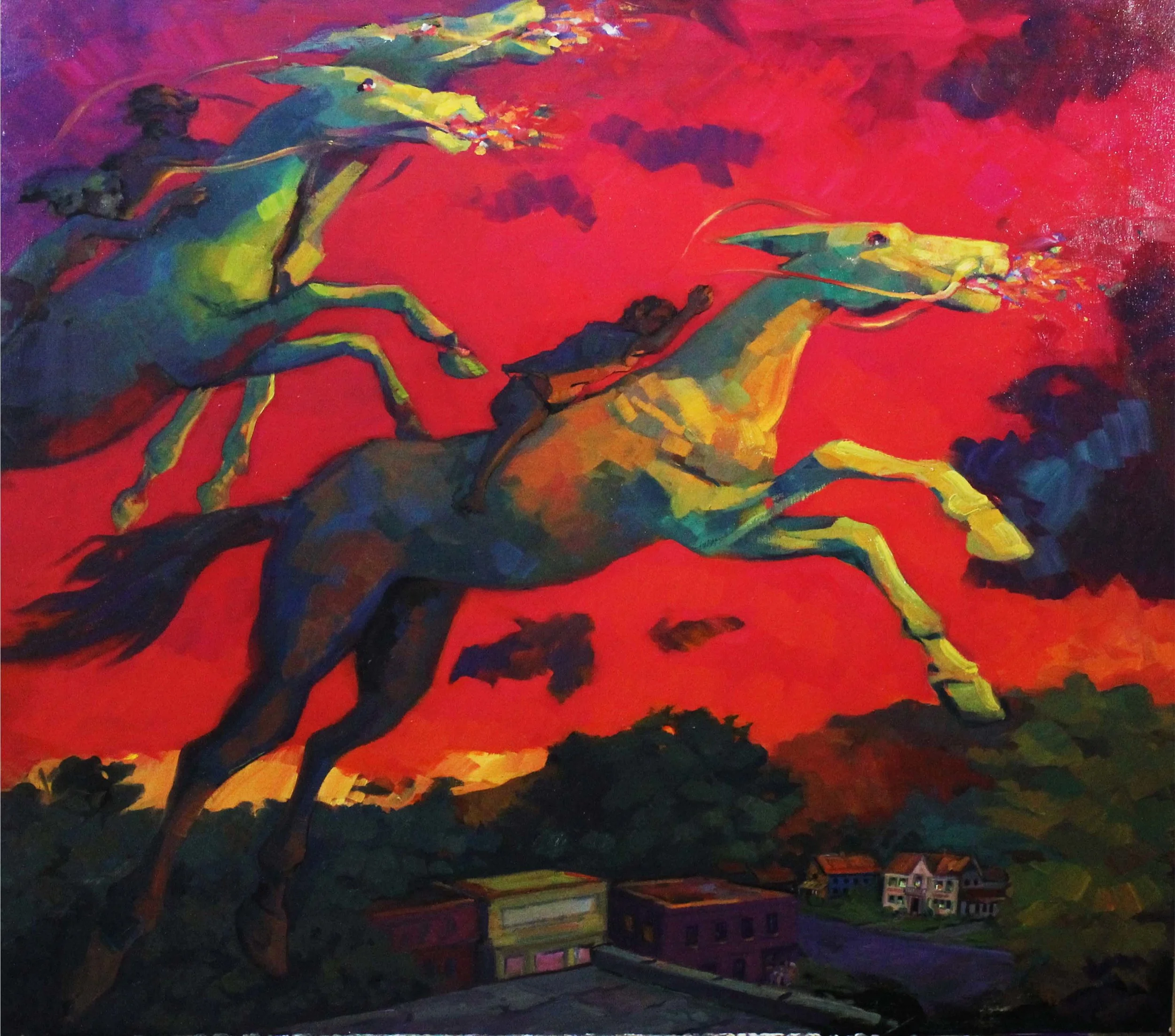 Fervent Travelers Oil on canvas 36 x 48 $ 2,500 • SOLD