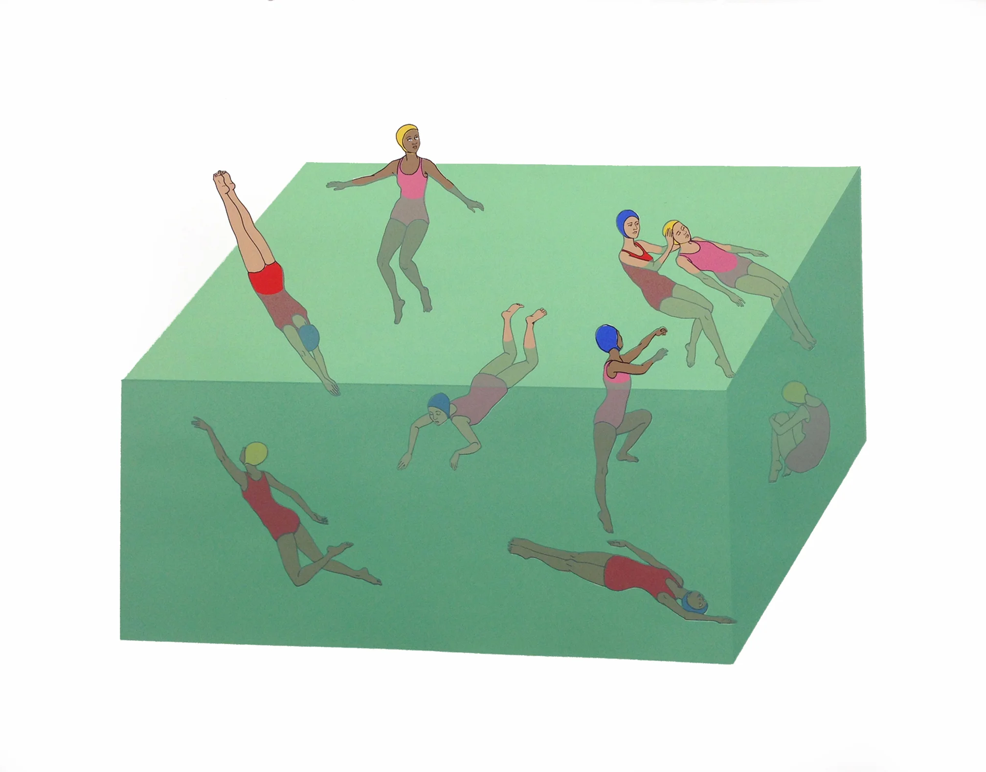 Aquarium, Silkscreen, 24x30, $850