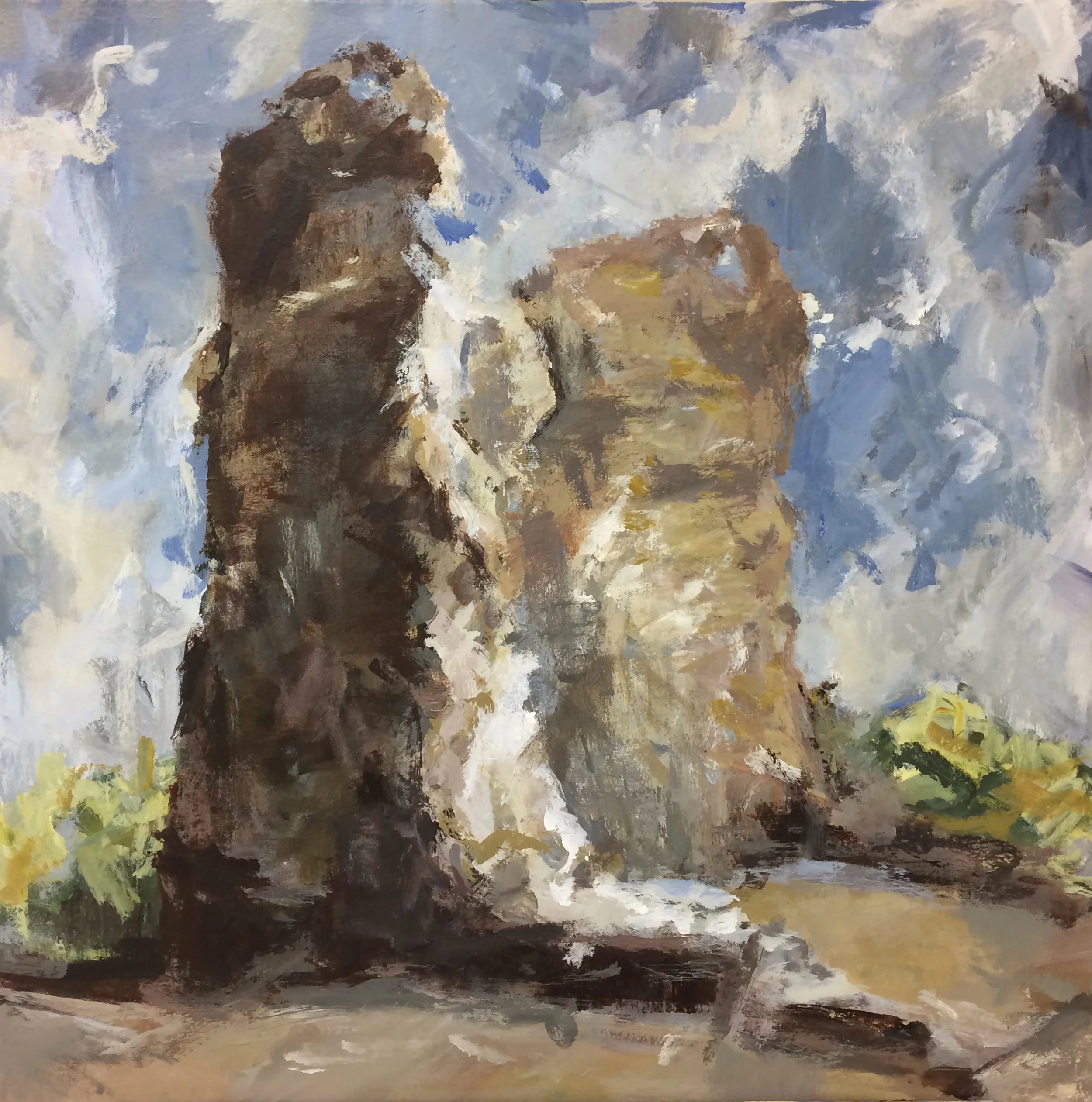 Felicia Leach, Temple of Mars , Acrylic on canvas, 36 x 36”