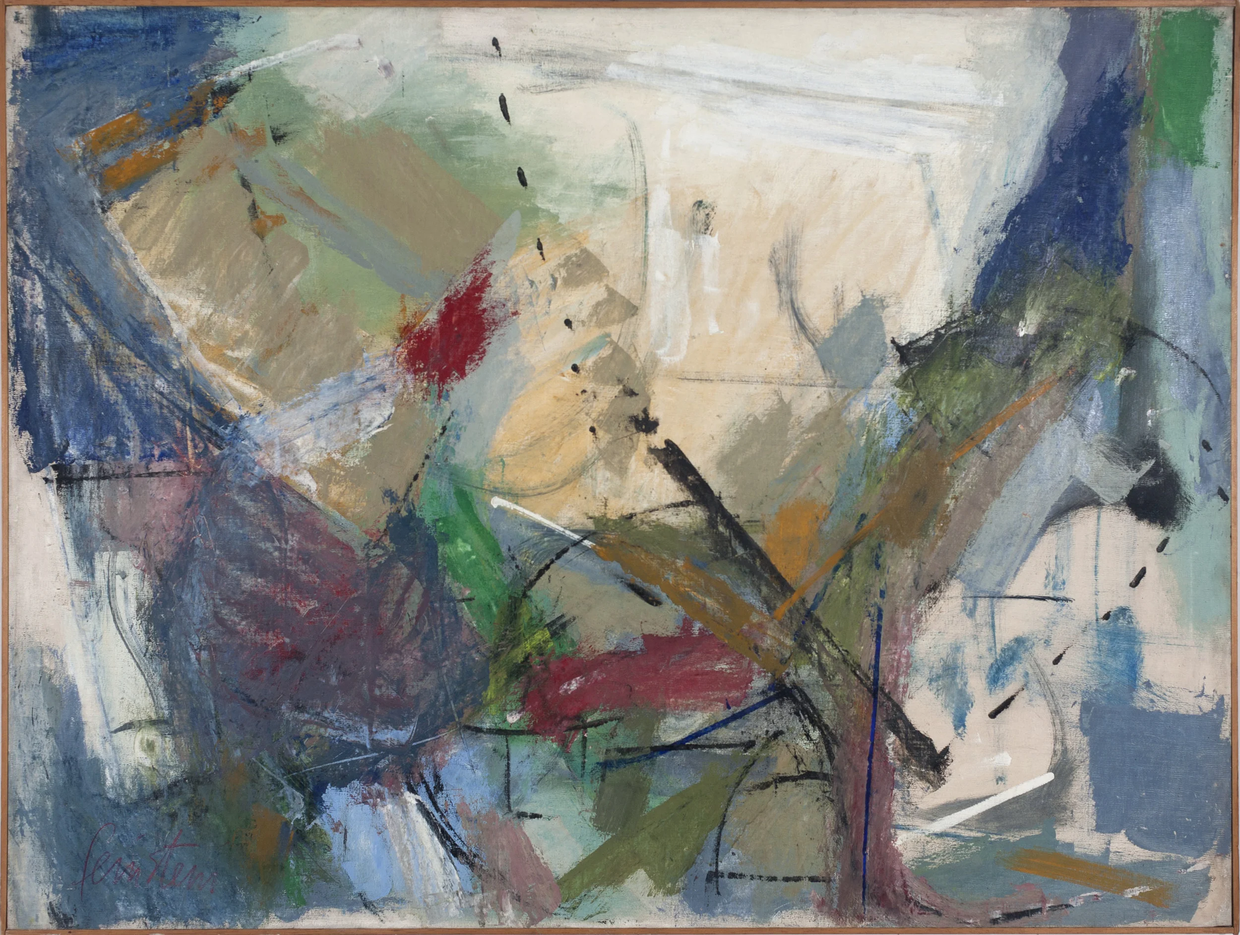 Sam Feinstein Untitled c. 1950s Oil on canvas 36 x 48
