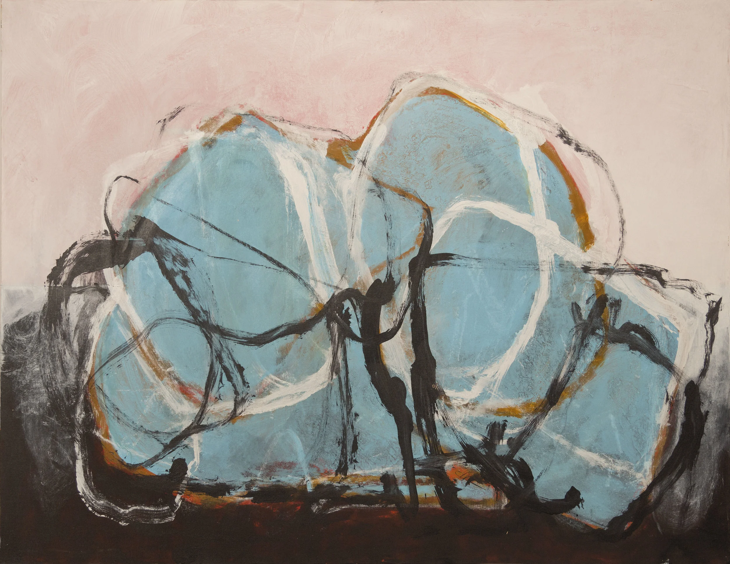 Cleve Gray Genesis 1980 Acrylic on canvas 55 x 70